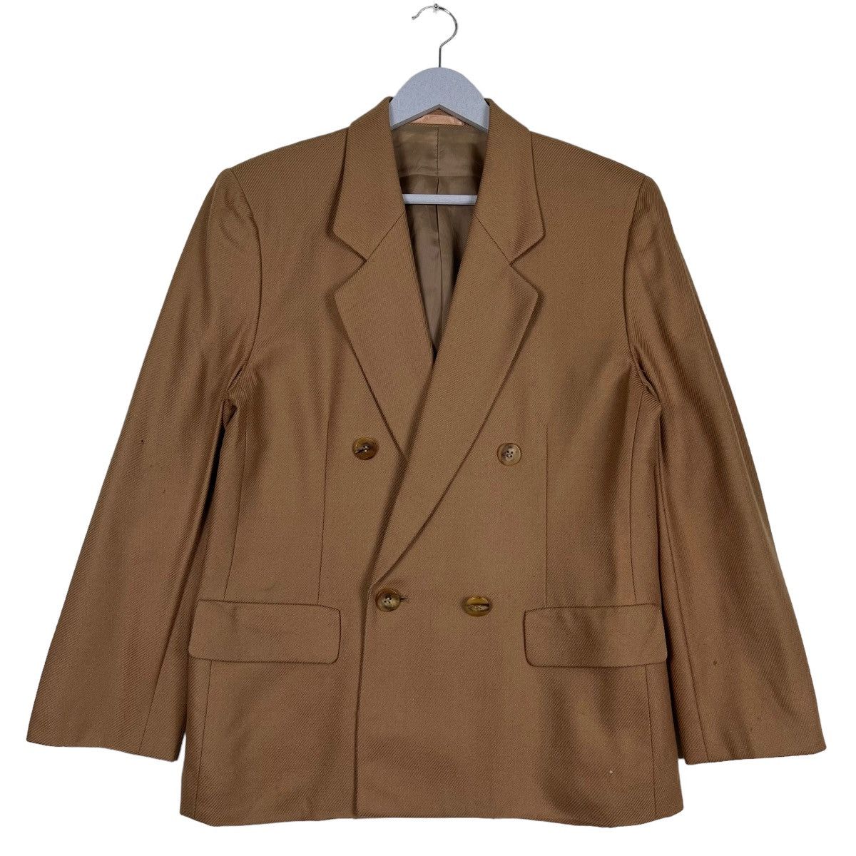 Burberry 🔥 RICH BROWN BURBERRY DOUBLE BREAST BLAZER JACKET Size US S / EU 44-46 / 1 - 1 Thumbnail