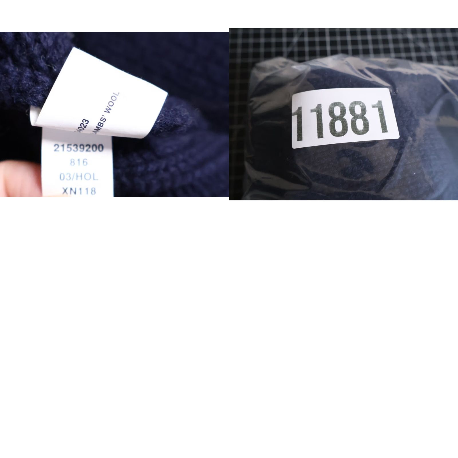 Gap VINTAGE Gap Sweater Mens M Blue VTG Lambs Wool Men Dark Geometric Y2K Tag Size US M / EU 48-50 / 2 - 9 Thumbnail