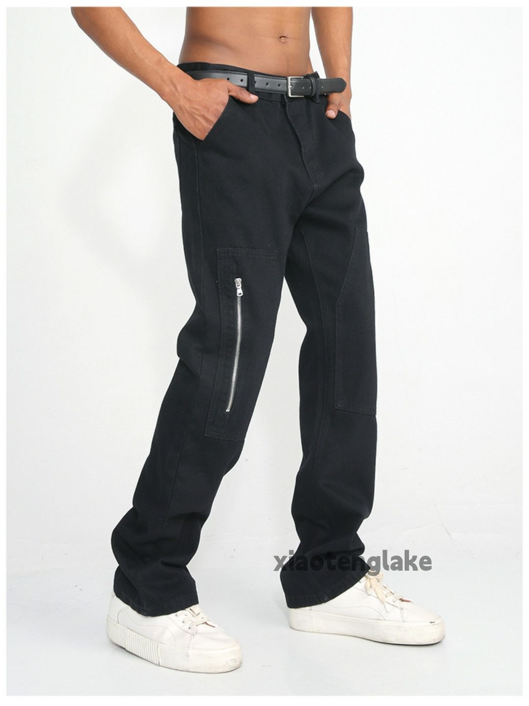 Designer × Japanese Brand × Vintage utility zipper skate hiphop punk carpenter pants Size US 30 / EU 46 - 1 Thumbnail