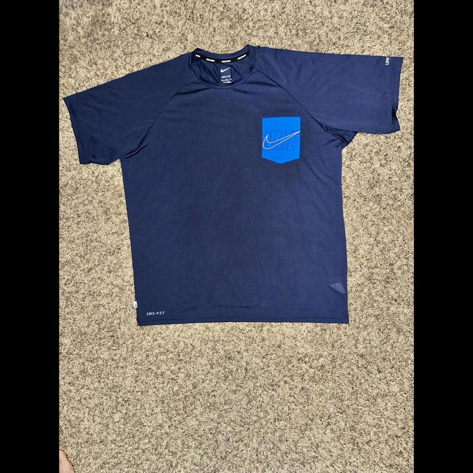 Nike Nike Men's Outline Logo Short Sleeve Hydroguard Size US XL / EU 56 / 4 - 1 Thumbnail