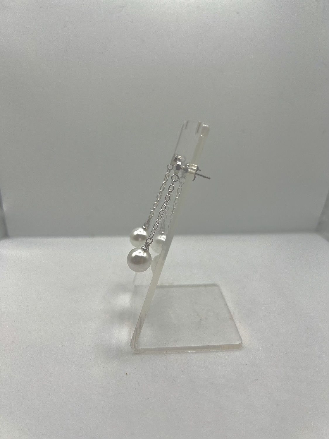 Jewelry White Pearl Bead Stud Earrings Size ONE SIZE - 2 Thumbnail