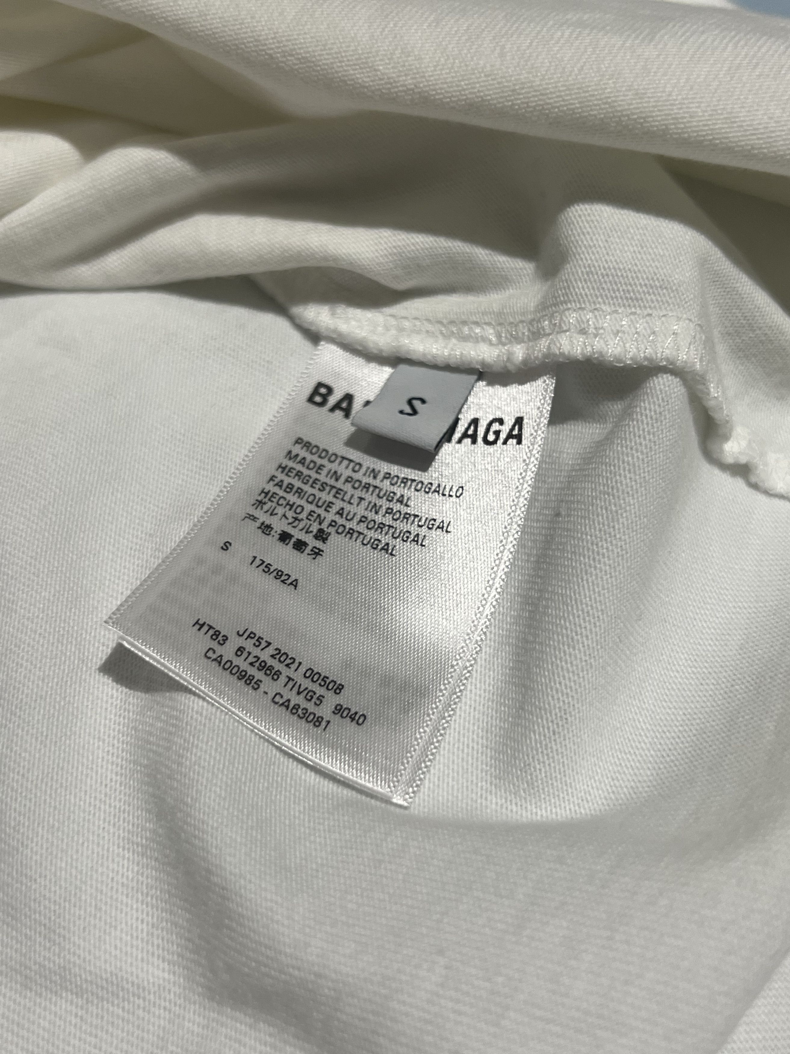 Balenciaga Balenciaga Logo Vintage White T Shirt Size US S / EU 44-46 / 1 - 6 Thumbnail