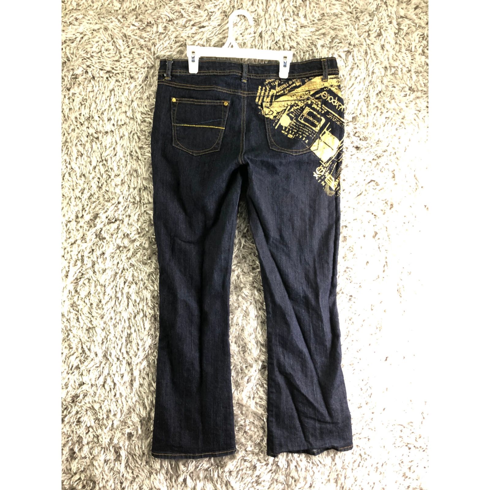 Southpole VINTAGE Southpole Accented Womens Size 13 Mid Rise Bootcut Medium Wash Blue Denim Jeans Size 34" / US 12 / IT 48 - 6 Thumbnail