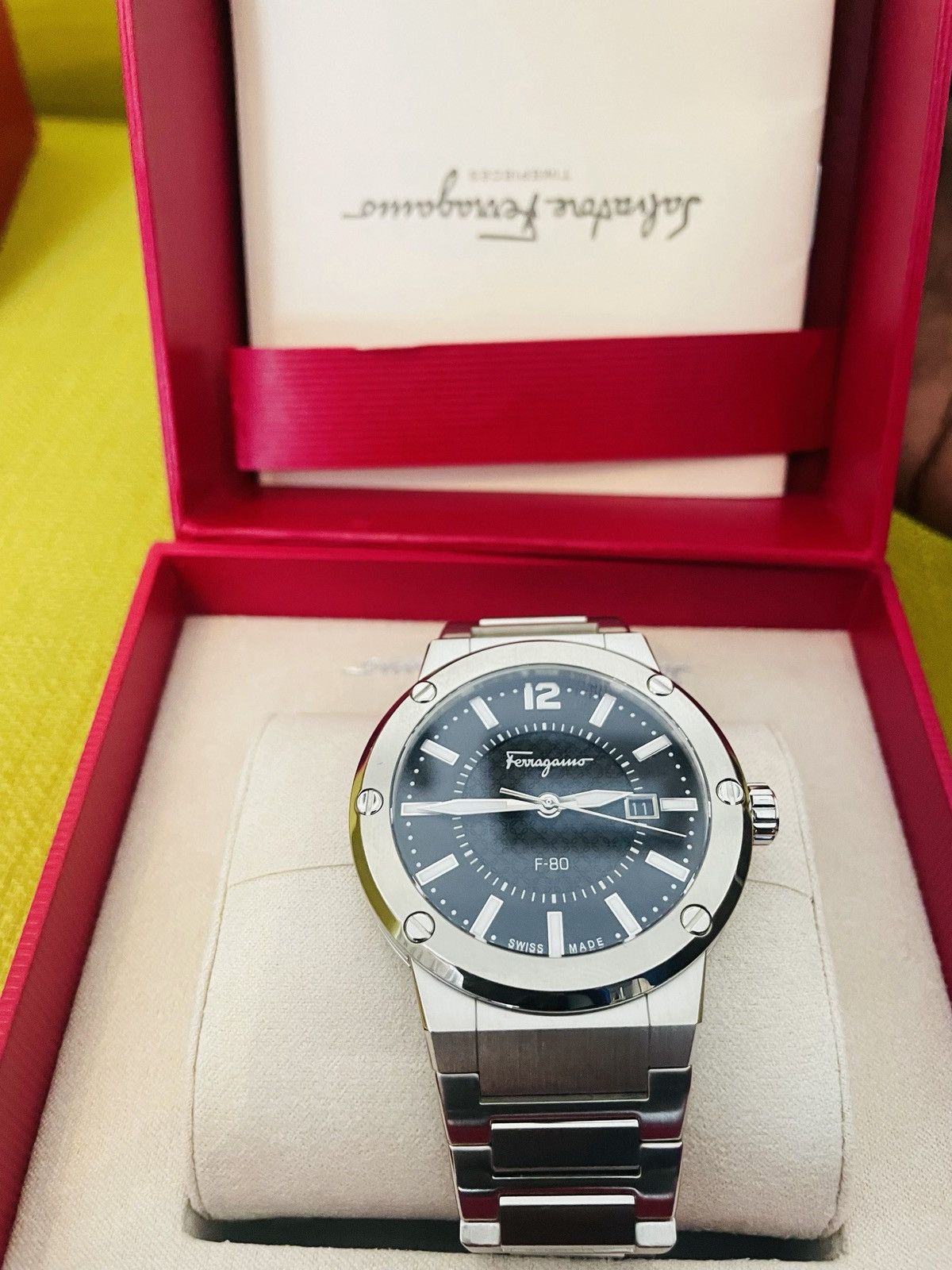Salvatore Ferragamo Salvatore Ferragamo Silver Men's Steel Bracelet Watch Size ONE SIZE - 2 Thumbnail