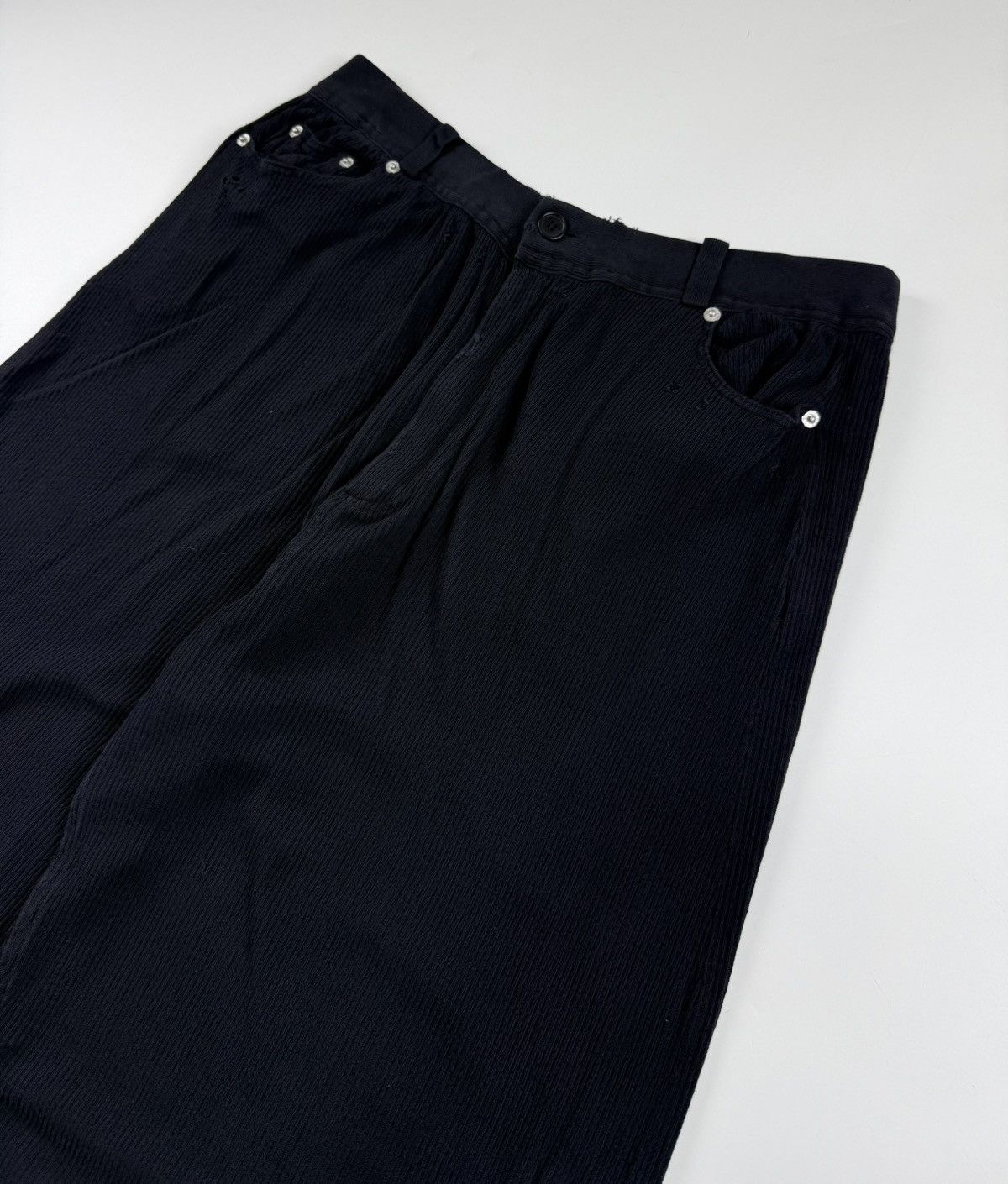 Balenciaga Balenciaga Bleached Cotton Rib Knit Pants Size US 33 - 6 Thumbnail