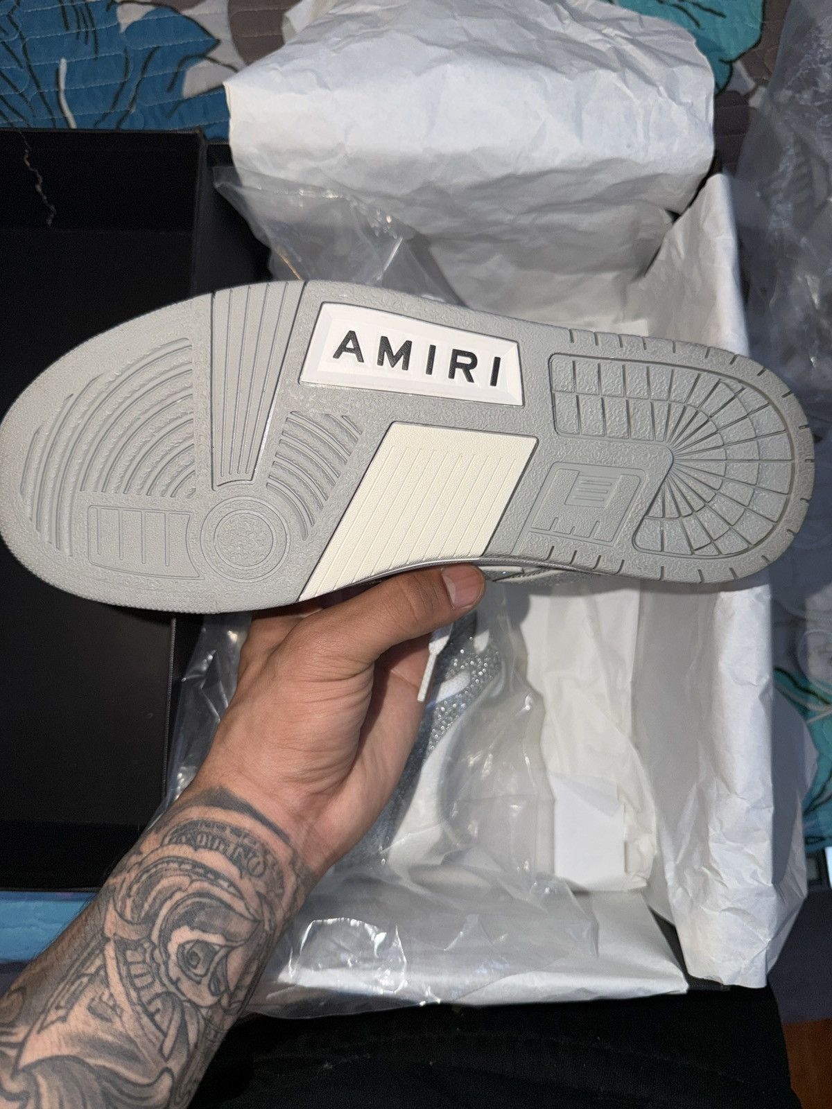 Amiri SHIMMER SKEL TOP LOW AMIRI SNEAKER Size US 11 / IT 41 - 10 Thumbnail