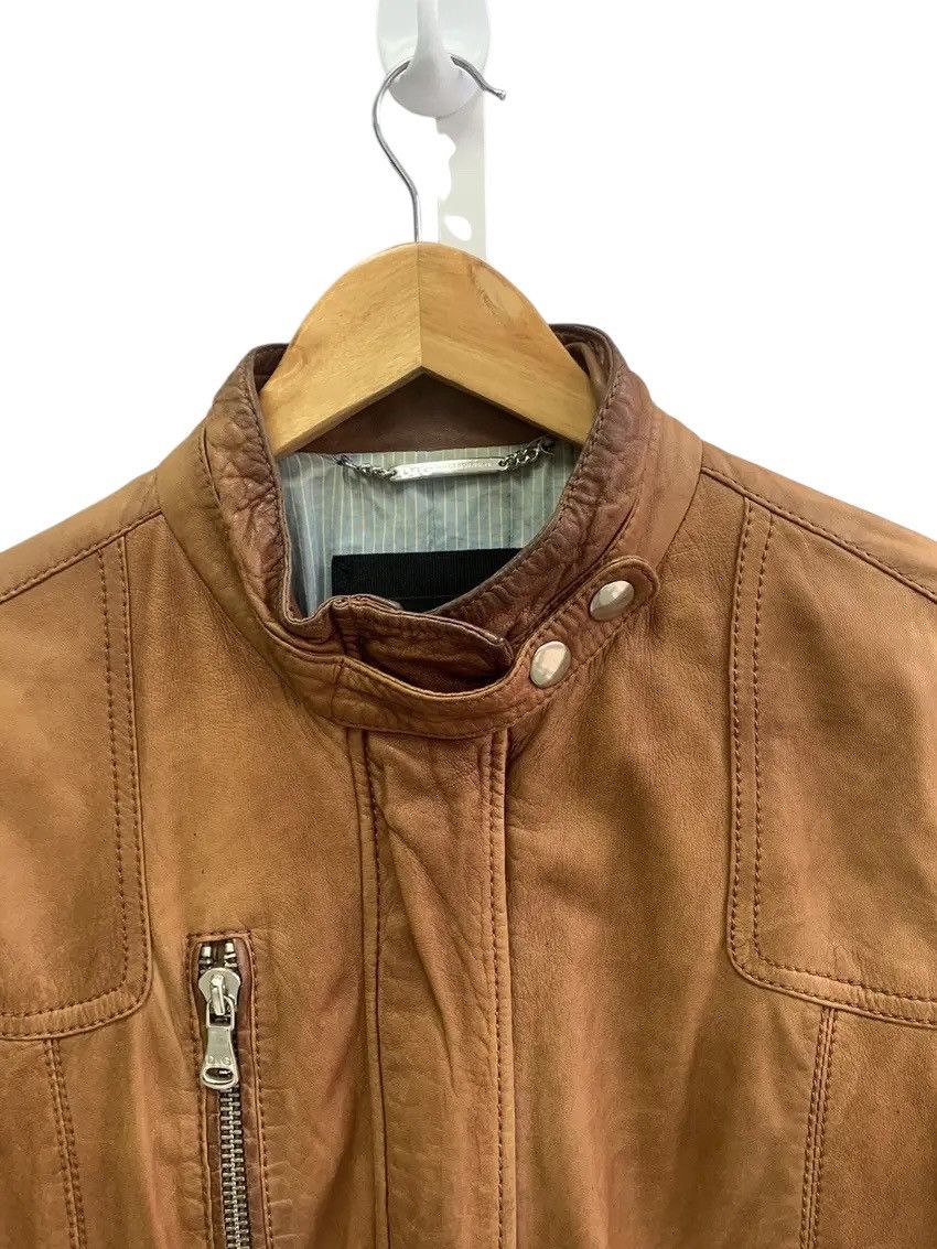Dolce & Gabbana × Vintage Vintage Dolce&Gabbana Woman Brown Leather Jacket Size M / US 6-8 / IT 42-44 - 5 Thumbnail