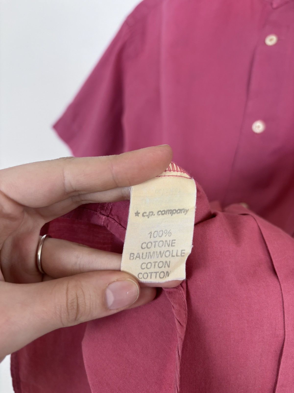 C.P. Company Vintage C.P. Company Pocket Logo Rare Short Sleeve Shirt Size US S / EU 44-46 / 1 - 14 Thumbnail