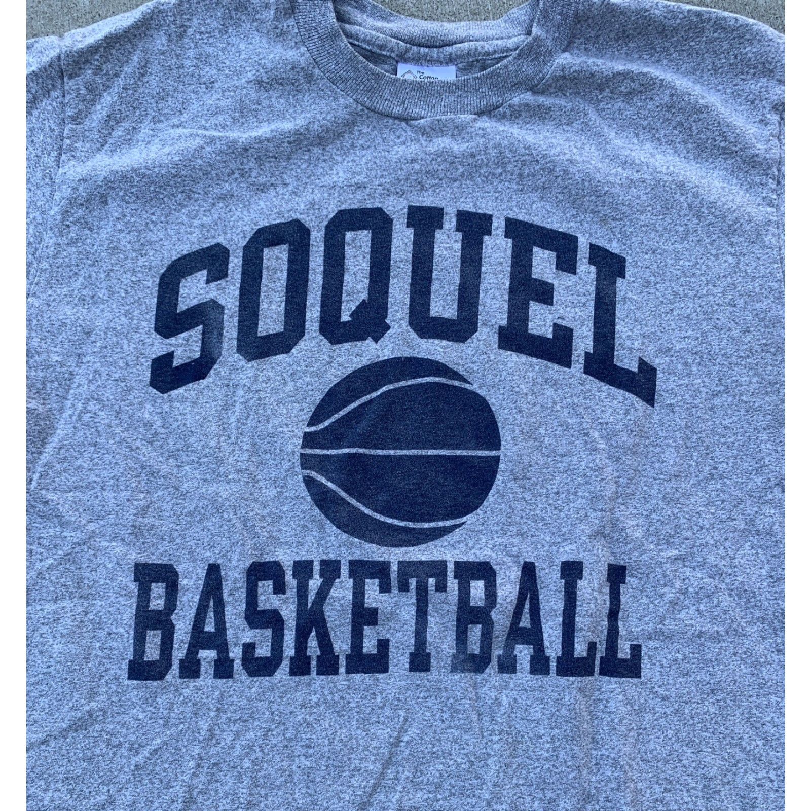 Vintage VINTAGE The Cotton Exchange Soquel Basketball T Shirt Single Stitch Graphic Tee Men L Gray Cotton Blend Short Sleeve Sports 90s 80s Fan Shirt Mens Size US L / EU 52-54 / 3 - 7 Thumbnail