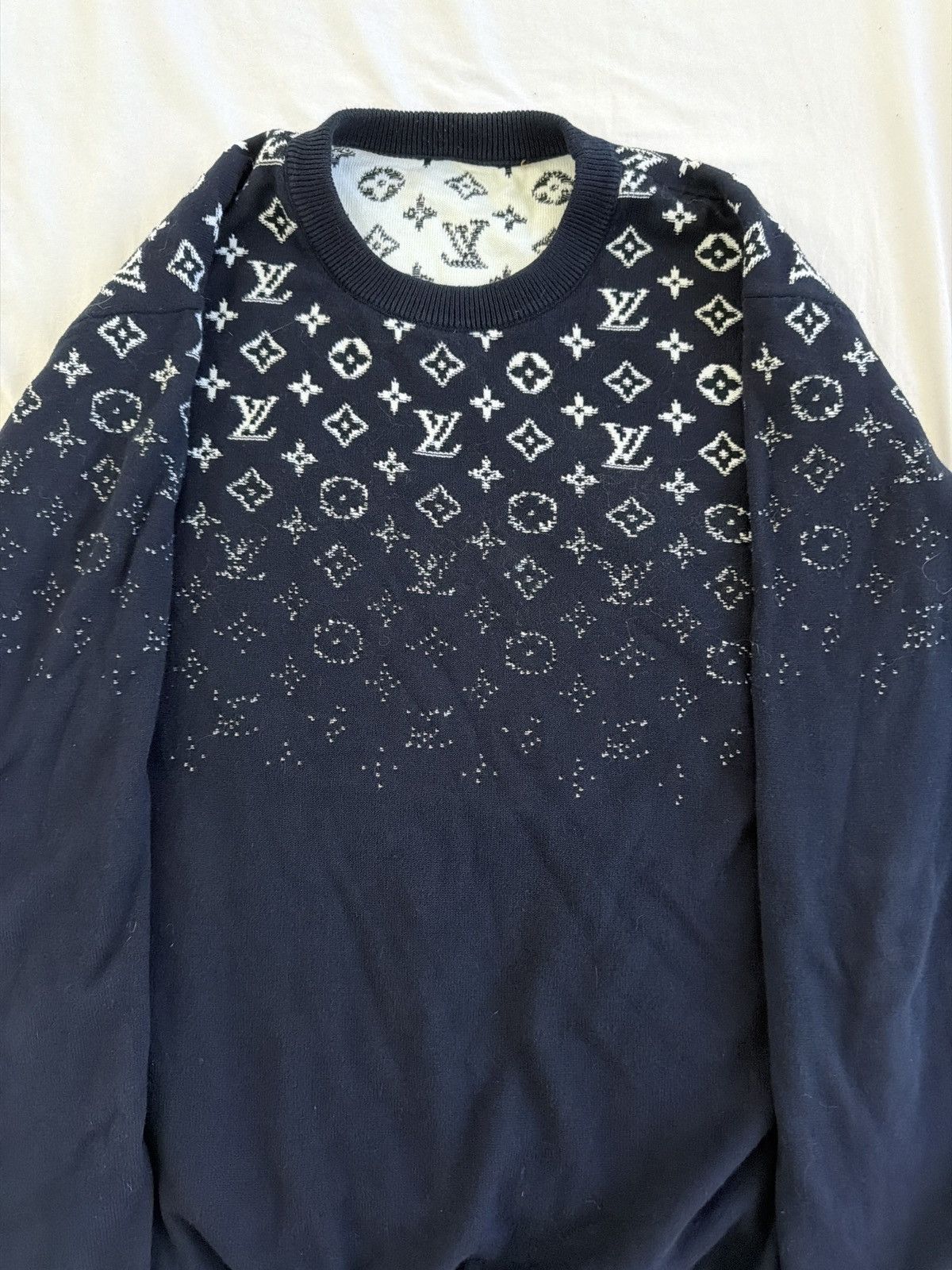 Louis Vuitton Louis Vuitton Navy Blue Gradient Long Sleeve Size US XS / EU 42 / 0 - 2 Thumbnail
