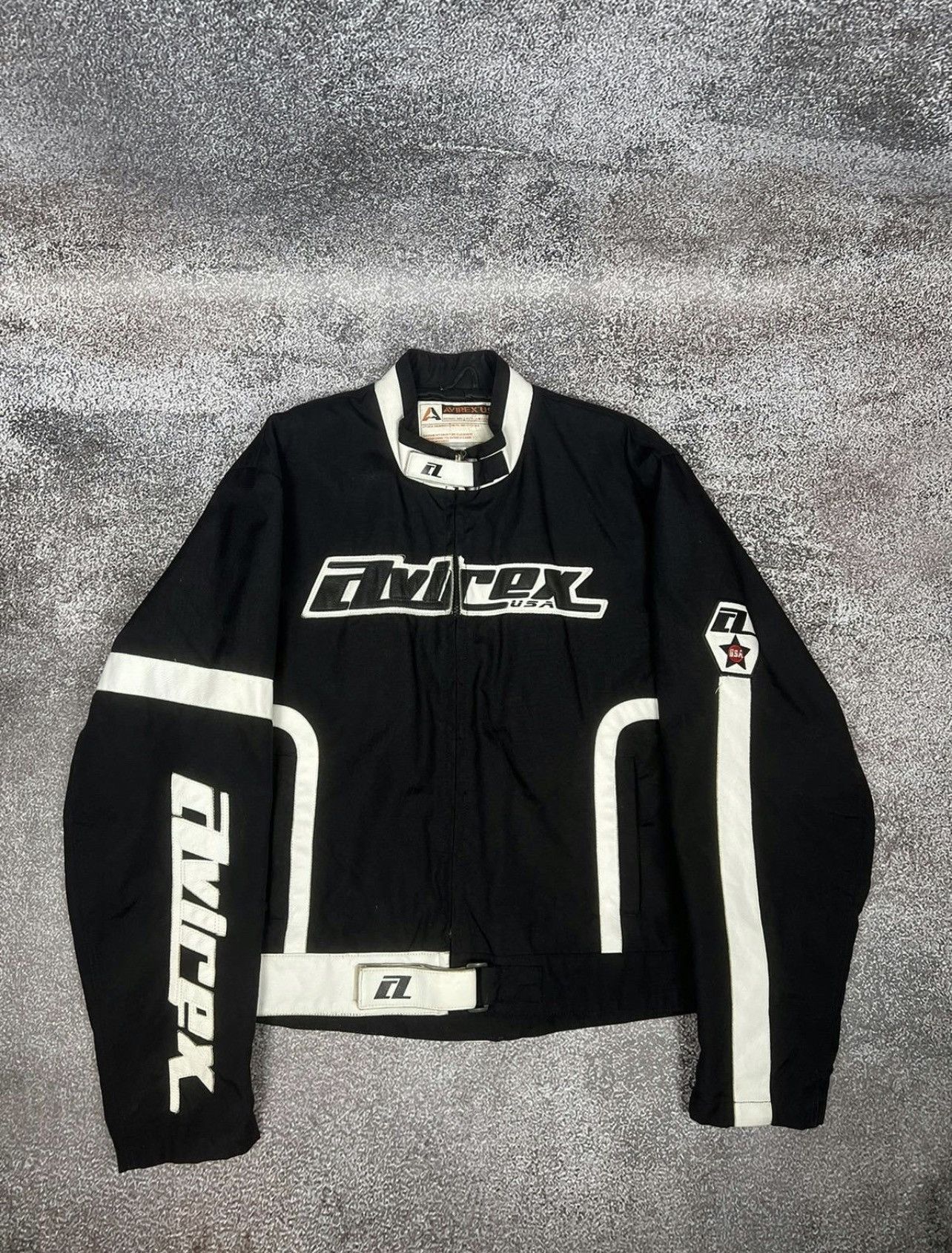 Avirex Avirex USA Motorcycle Cordura Racing Leather Jacket big logo Size US XL / EU 56 / 4 - 5 Thumbnail