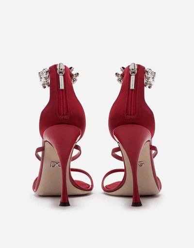 Dolce & Gabbana o1y0925 Ankle Strap Sandals in Red Size US 7.5 / IT 37.5 - 4 Thumbnail