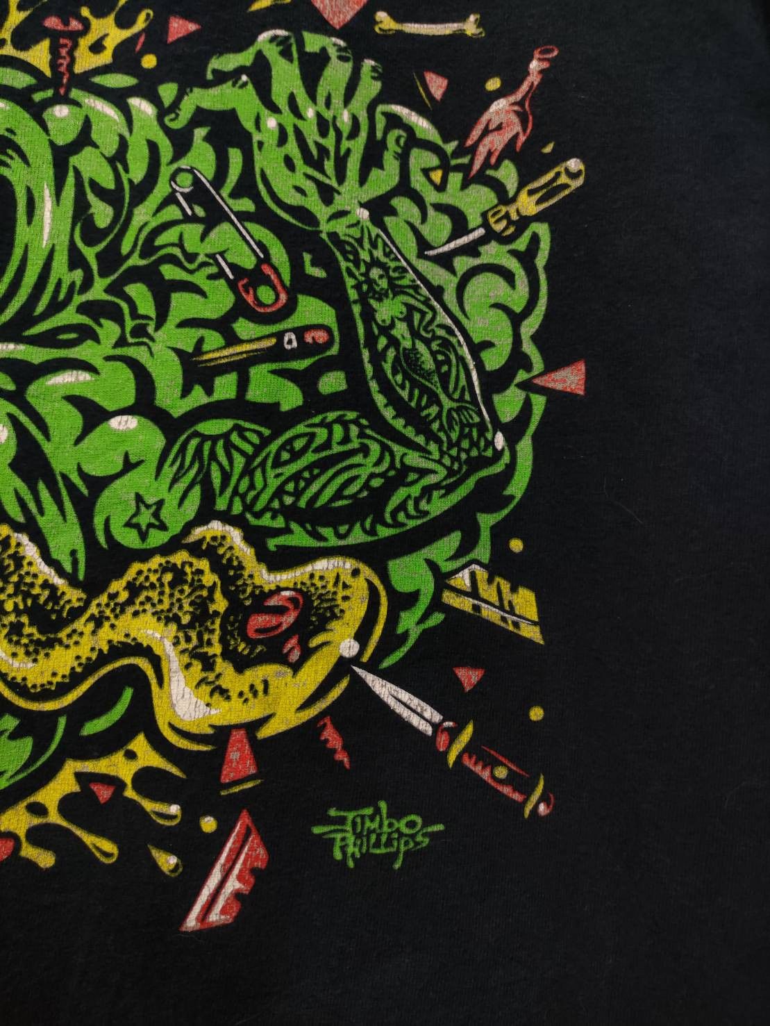 Band Tees Vtg 00's A Wilhelm Scream Band " Jimbo Brain " Art T-Shirt Size US L / EU 52-54 / 3 - 4 Thumbnail