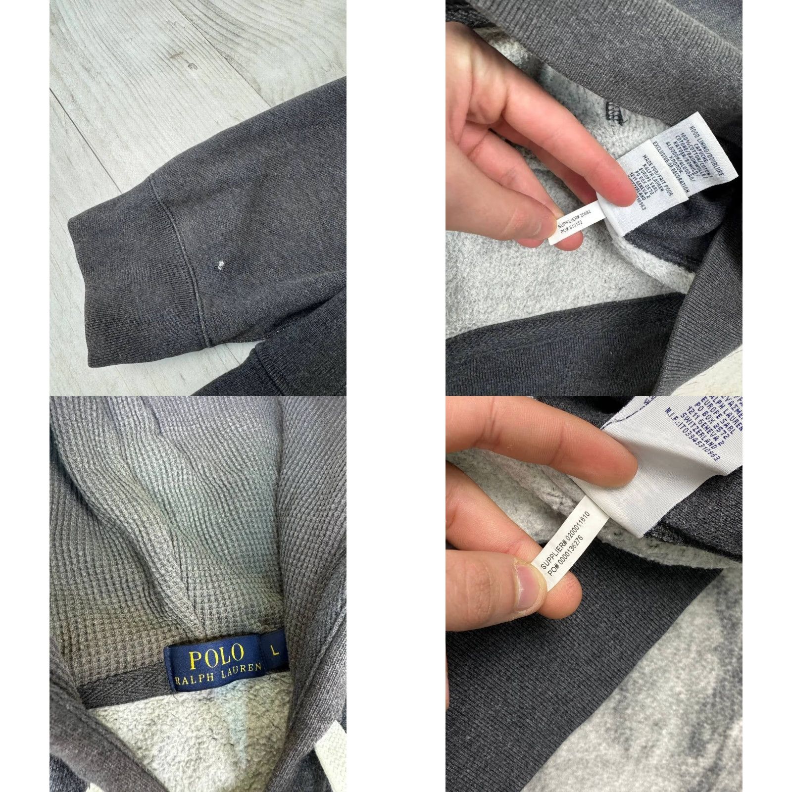 Polo Ralph Lauren Polo Ralph Lauren Tracksuit Zip Up Hoodie And Pants Men L Gray Size US L / EU 52-54 / 3 - 8 Thumbnail