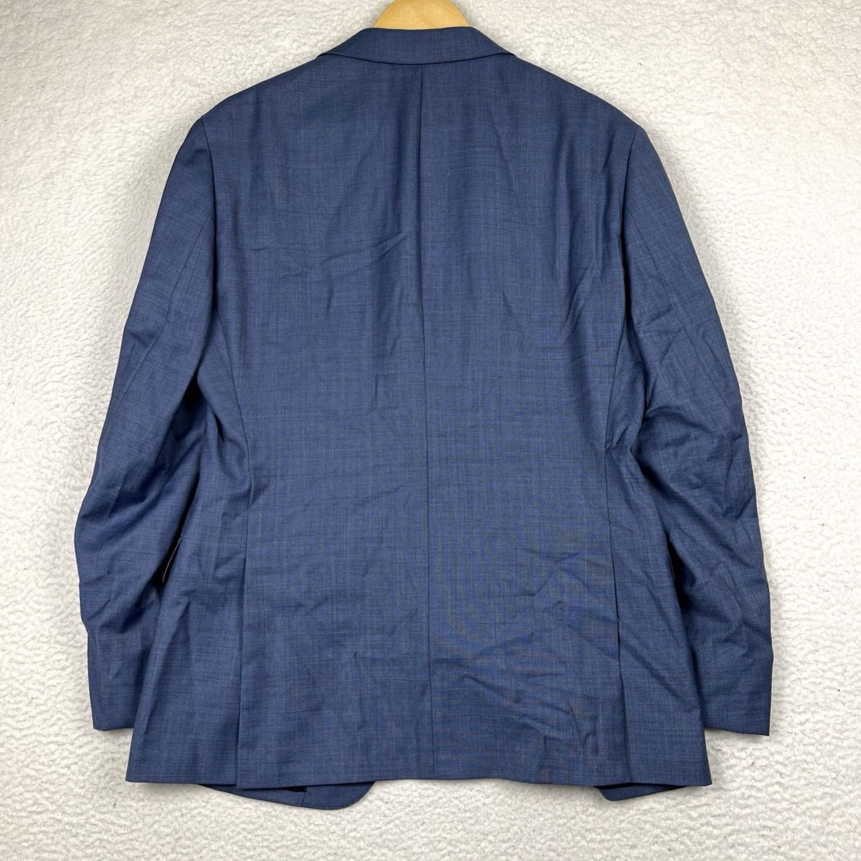Bonobos Bonobos Suit 40R Blue Wool Italy Mens Jacket Pants 2 Piece Slim Fit Notch Lapel 2 Button Double Vent Regular Style: Suit Separate Size 40R - 7 Thumbnail