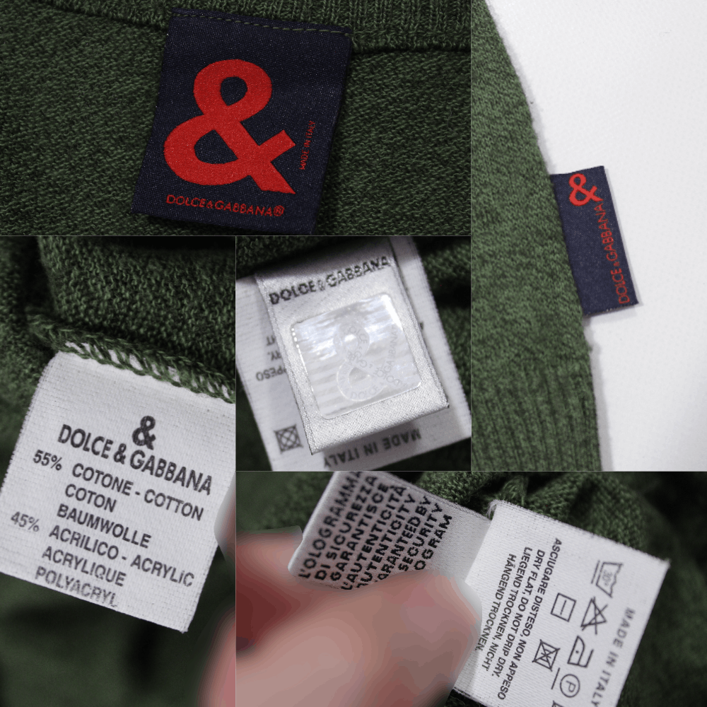 Dolce & Gabbana 90S Cotton Acryl Vest Vintage Size US M / EU 48-50 / 2 - 5 Thumbnail