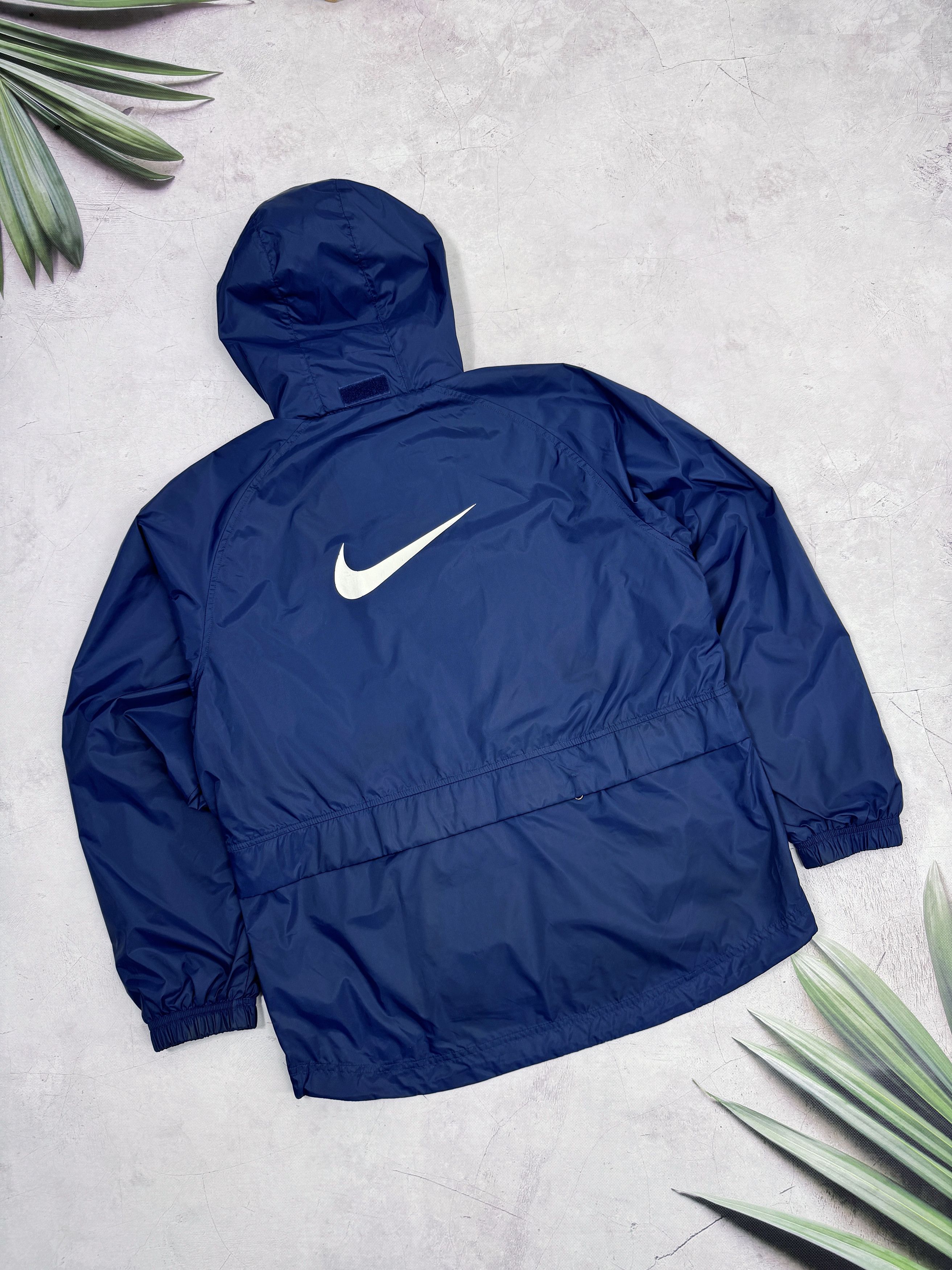 Nike × Vintage Y2K Nike Windbreaker Jacket Nylon Big Back Swoosh Logo Size US M / EU 48-50 / 2 - 19 Thumbnail