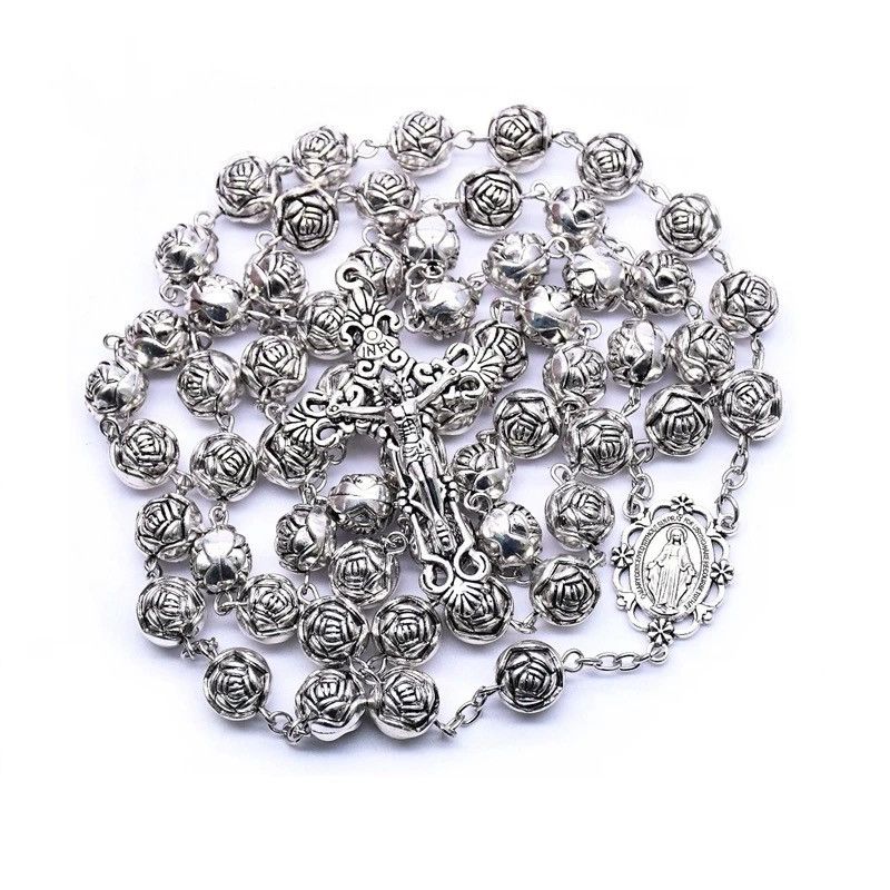 Jewelry × Other Saint Benedict Rosary Necklace Chain Catholic Church Jesus Size ONE SIZE - 5 Thumbnail