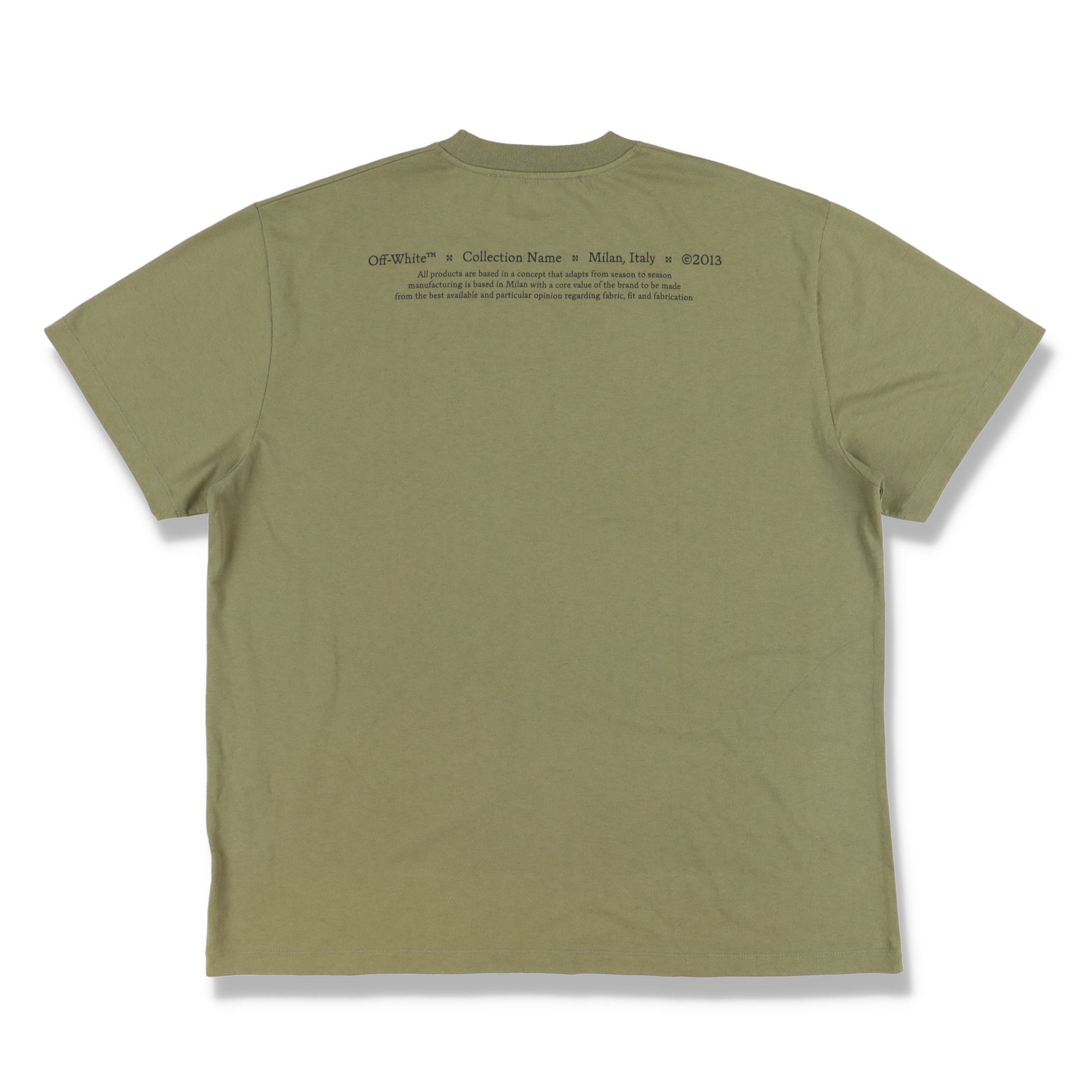 Off-White Green Caravaggio Boy Oversized T-Shirt Size US XXS / EU 40 - 7 Thumbnail