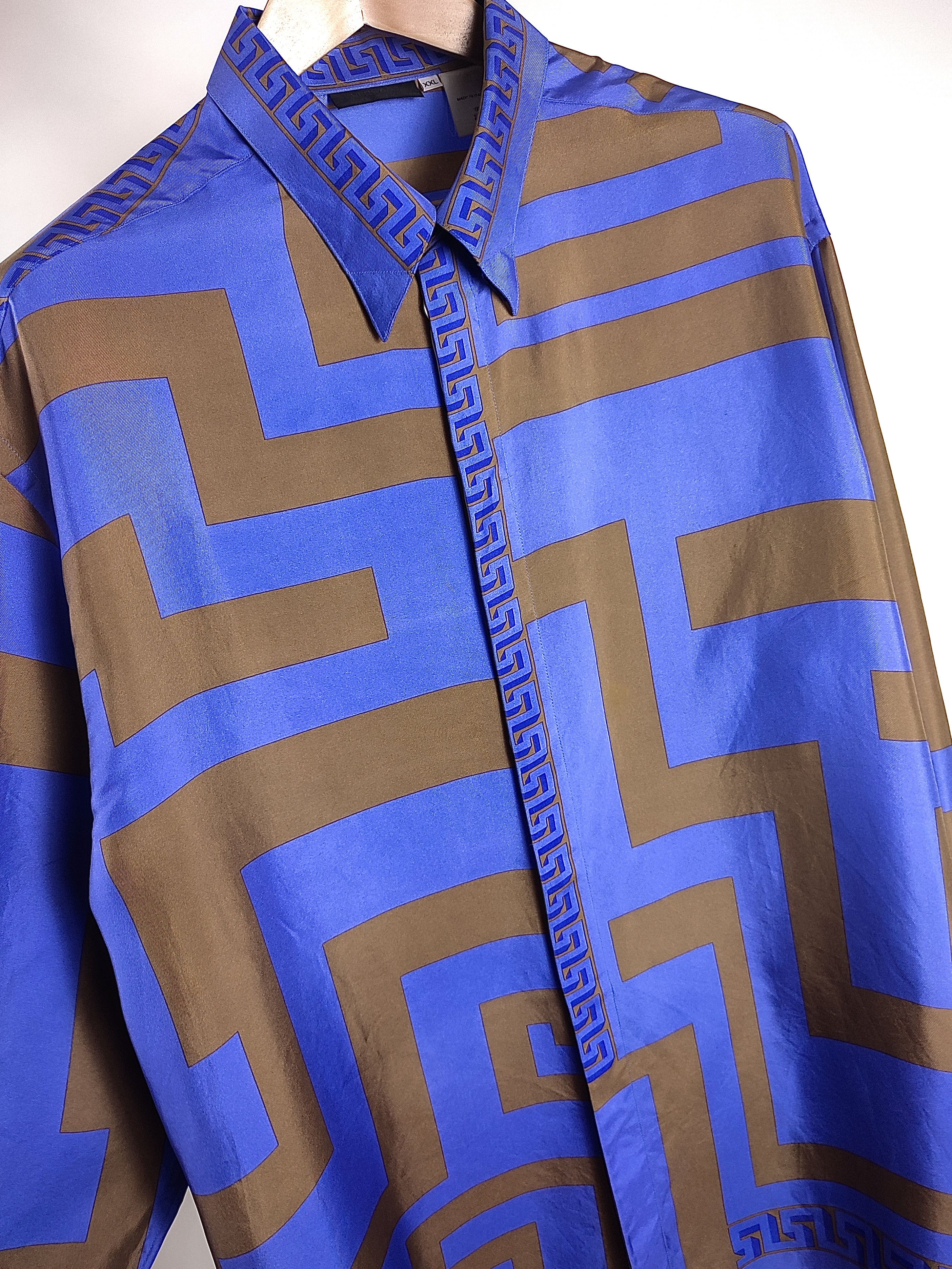 Versace Versace Silk Multicolor Full Print Shirt Size US XL / EU 56 / 4 - 10 Thumbnail