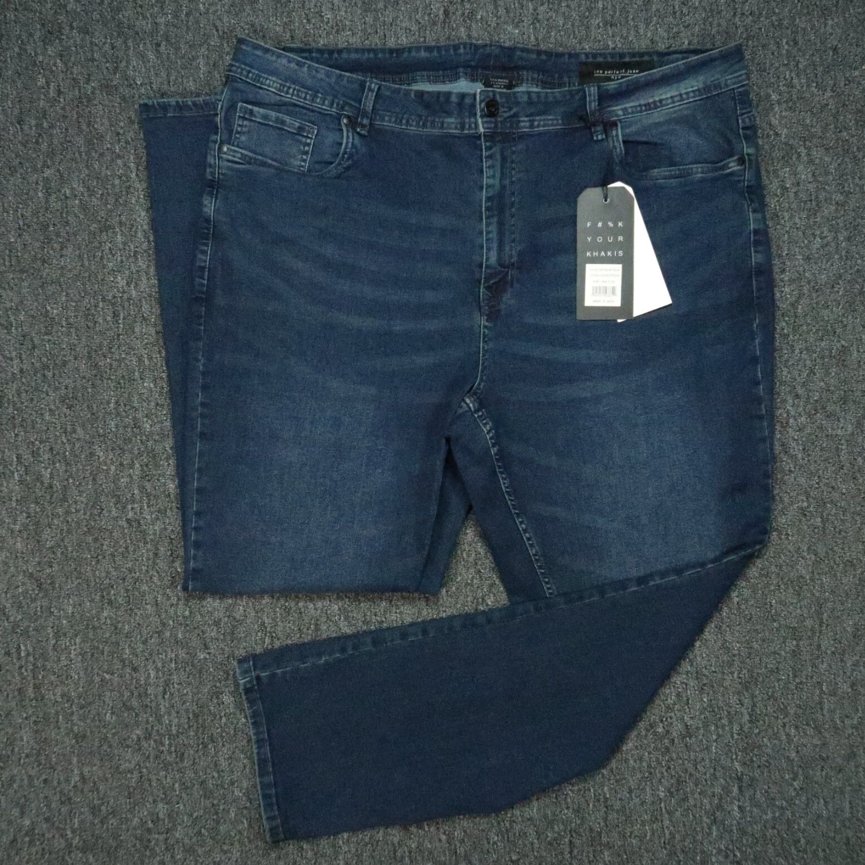 Vintage VINTAGE The Perfect Jean Mens Jeans 5-Pocket Athletic Straight 44x32 Blue NWT Size US 44 / EU 60 - 2 Thumbnail