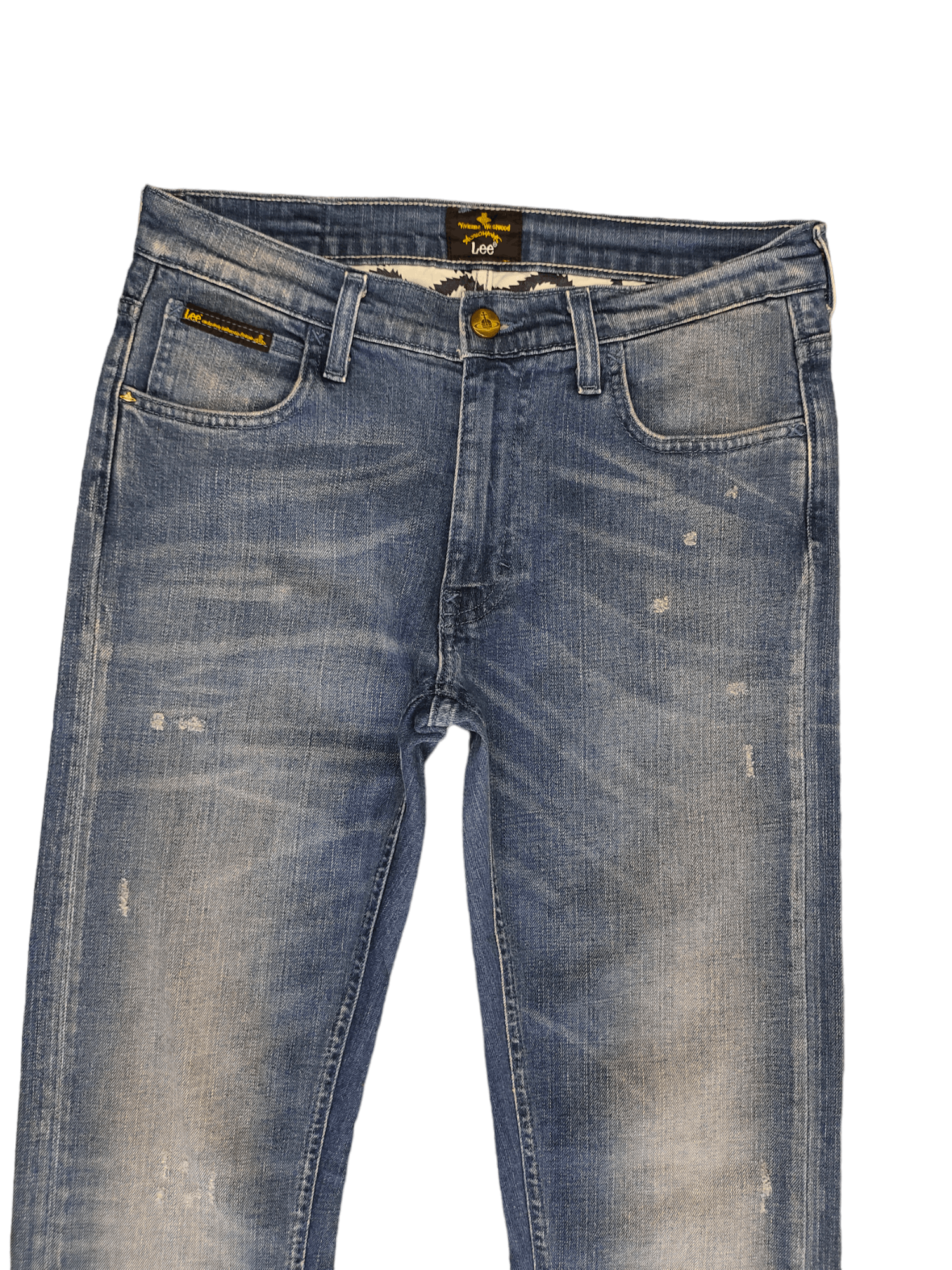 Lee × Vivienne Westwood Vivienne Westwood X Lee orb Logo Denim Pants Slim Fit Size US 30 / EU 46 - 11 Thumbnail