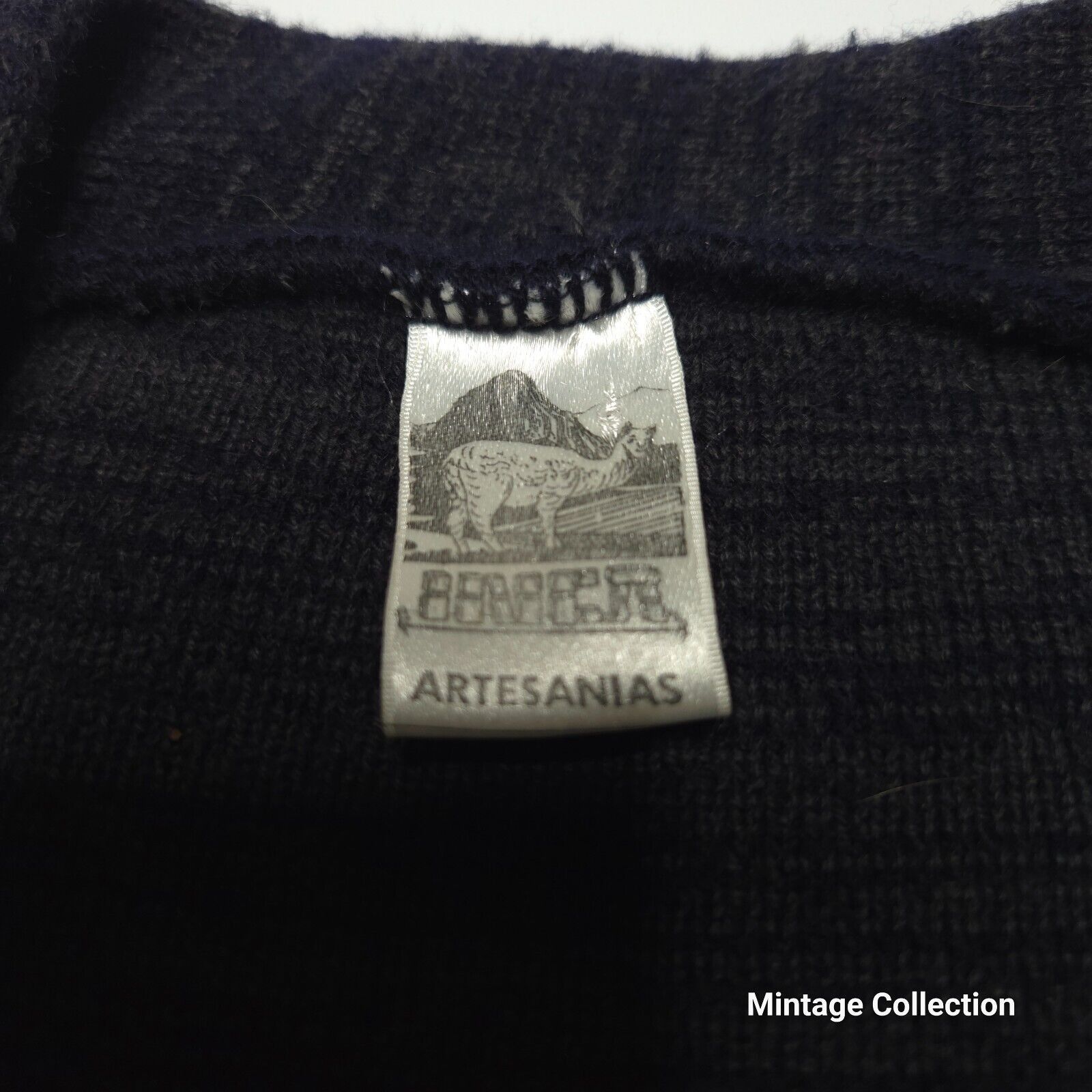 Other VINTAGE INCA ARTESANIAS WOVEN KNIT WOOL CARDIGAN SWEATSHIRT Size US M / EU 48-50 / 2 - 5 Thumbnail