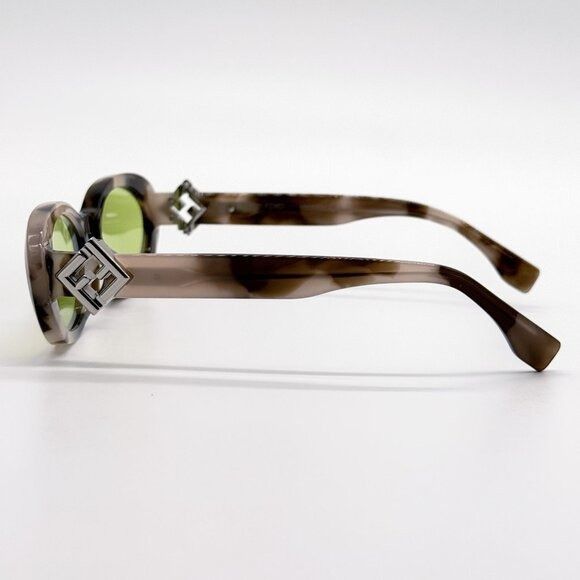 Fendi NEW FENDI SUNGLASSES HAVANA OVAL WOMEN EYEWEAR FENDI FE40140 Size ONE SIZE - 6 Thumbnail