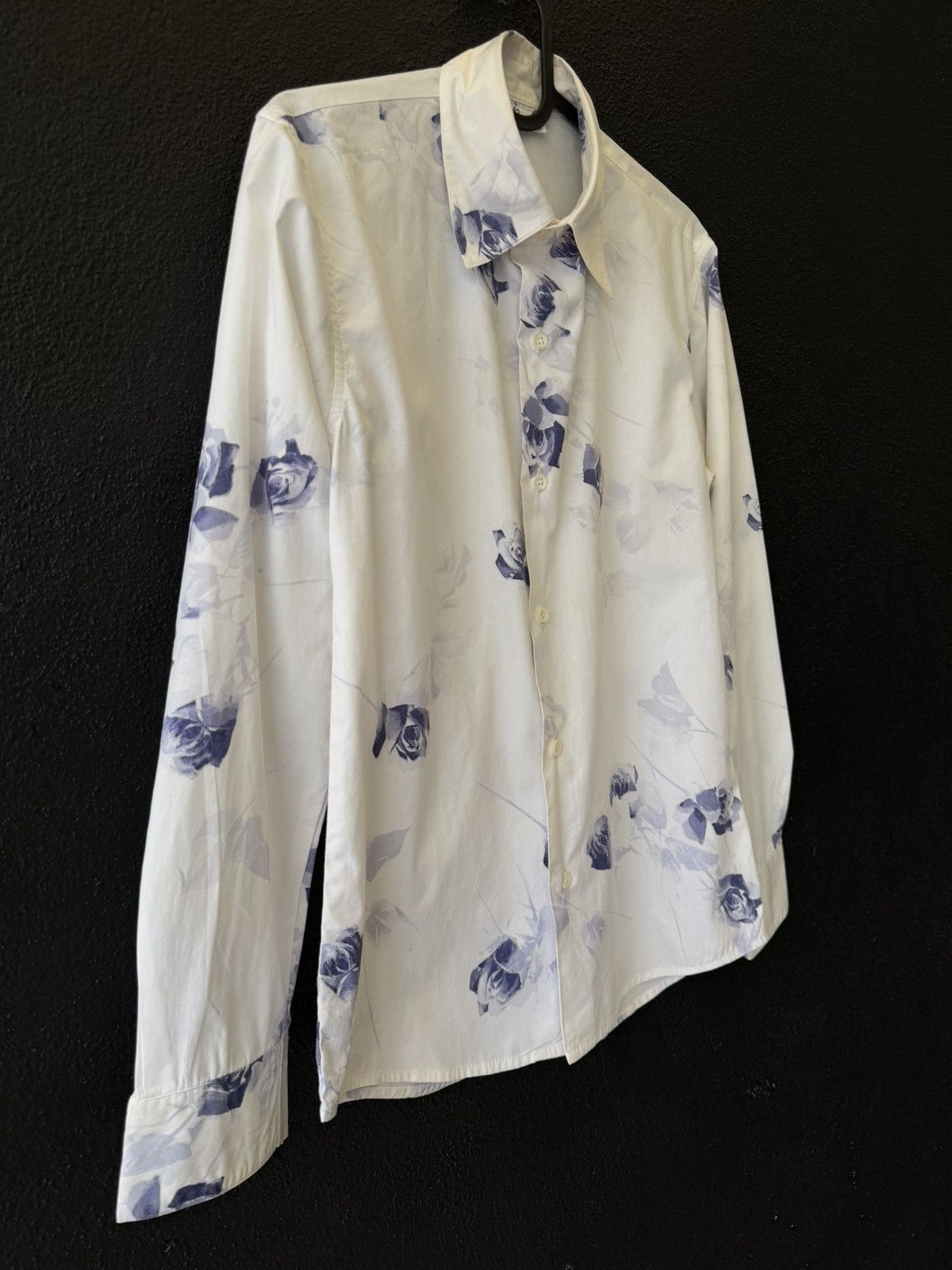 agnes b. RARE Vintage agnès b. HOMME Paris Purple Rose Print Size US S / EU 44-46 / 1 - 5 Thumbnail