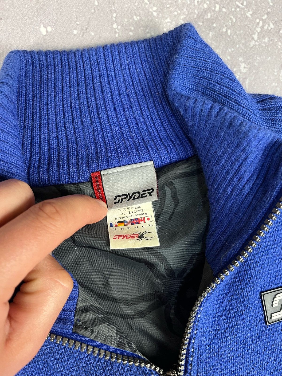 Spyder VINTAGE SPYDER 1/4 ZIP SPYDER LOGO PULLOVER XL Size US XL / EU 56 / 4 - 12 Thumbnail