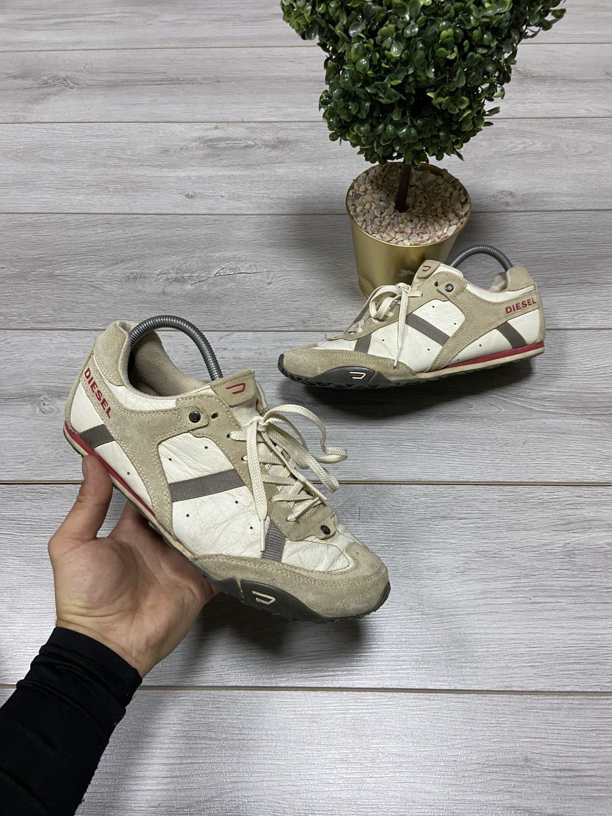 Diesel vintage Mercer leather sneakers