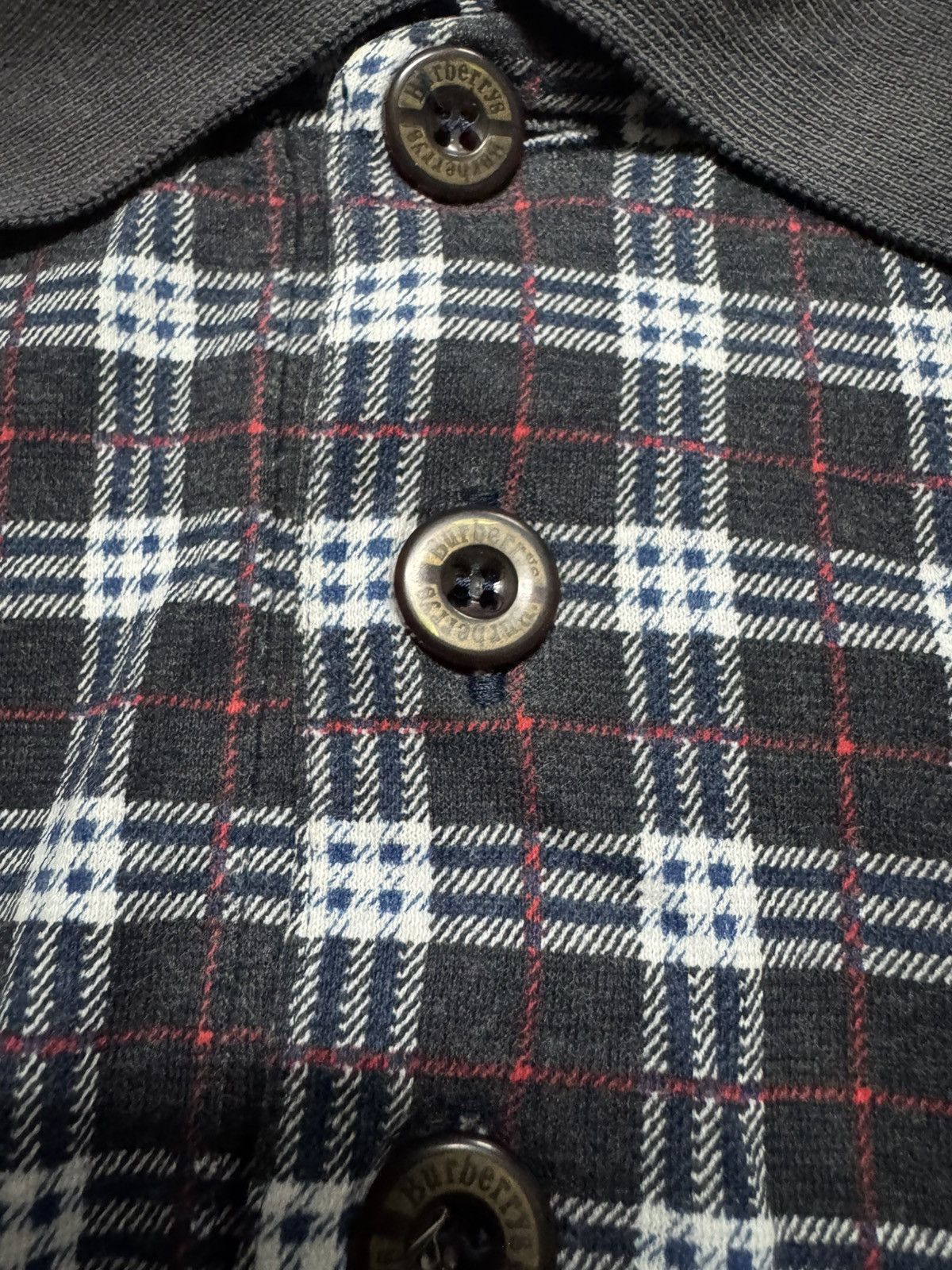 Burberry VINTAGE 1990s Burberry Novacheck Plaid Coller Ringer Size US M / EU 48-50 / 2 - 8 Thumbnail
