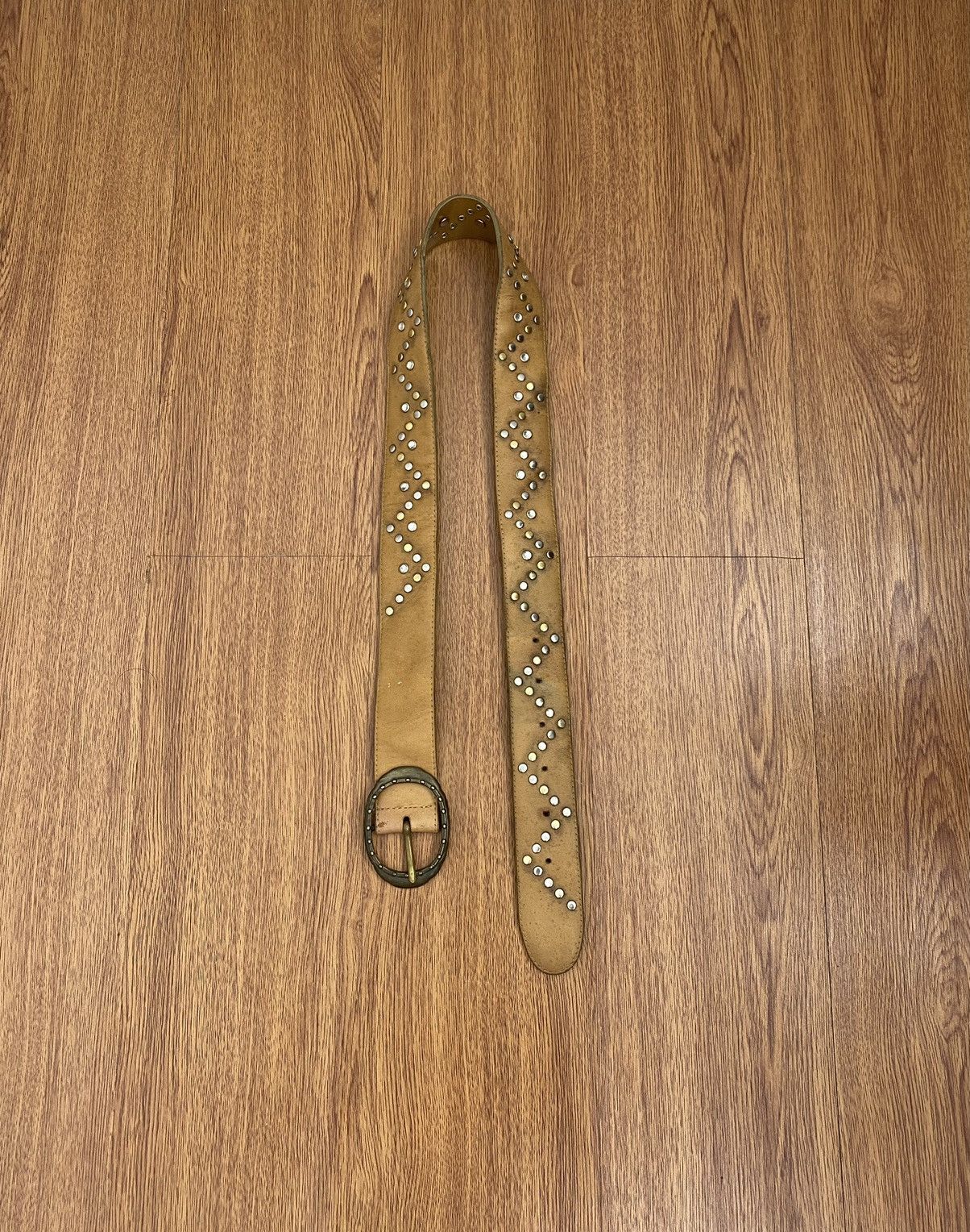 If Six Was Nine × Japanese Brand × Le Grande Bleu (L.G.B.) Studded leather belt Size ONE SIZE - 1 Thumbnail