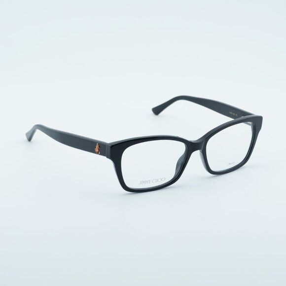 Jimmy Choo Jimmy Choo JC270 0807 00 Eyeglasses Shiny Black 53mm Size ONE SIZE - 4 Thumbnail