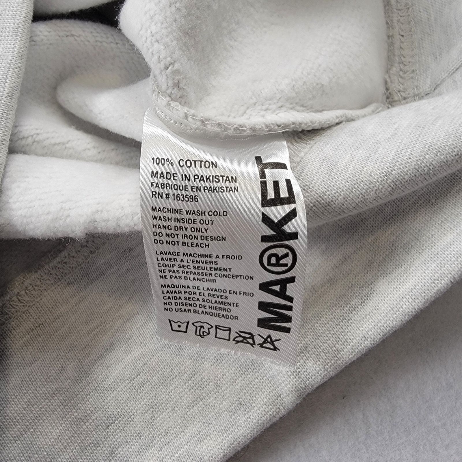 Market Market Studios Pixelated Logo Hoodie Sz M (658-659) Size US M / EU 48-50 / 2 - 7 Thumbnail