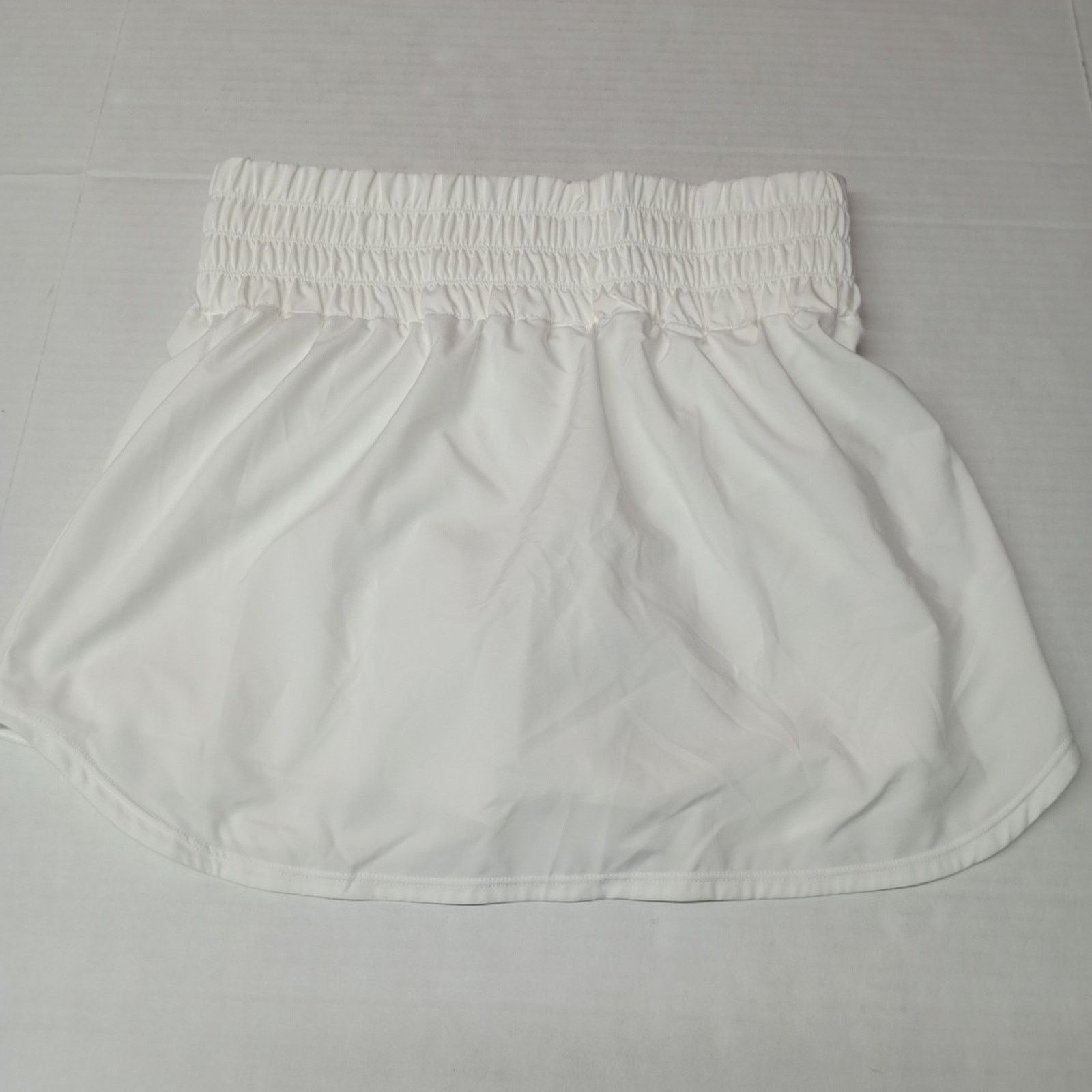 Nike Nike Dri Fit One Women Ultra High-Waisted Skort Size M White Size 29" - 7 Thumbnail