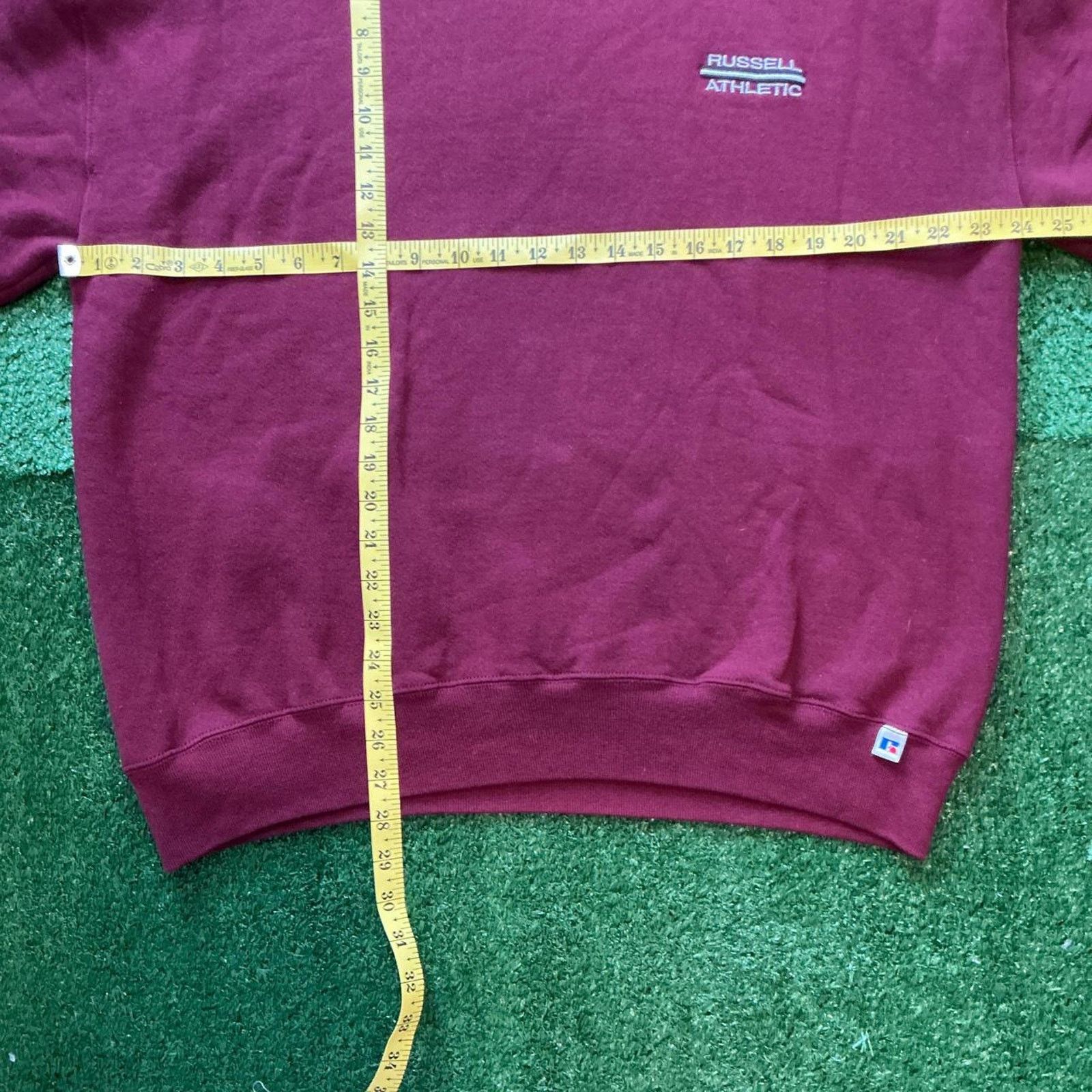 Russell Athletic Vintage 90s Russell Athletic Burgundy Crewneck Size XL Size US XL / EU 56 / 4 - 4 Thumbnail