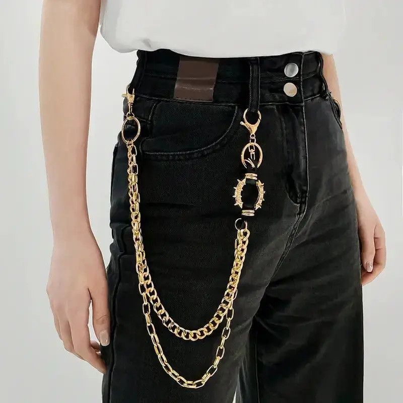 Jewelry Gold Punk Rock Layered Pants Chain Size ONE SIZE - 1 Thumbnail