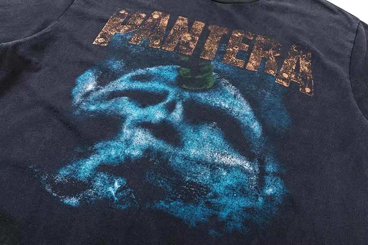 Vintage PANTERA Band Retro Graphic Printed Cotton Tshirt Size US XL / EU 56 / 4 - 4 Thumbnail