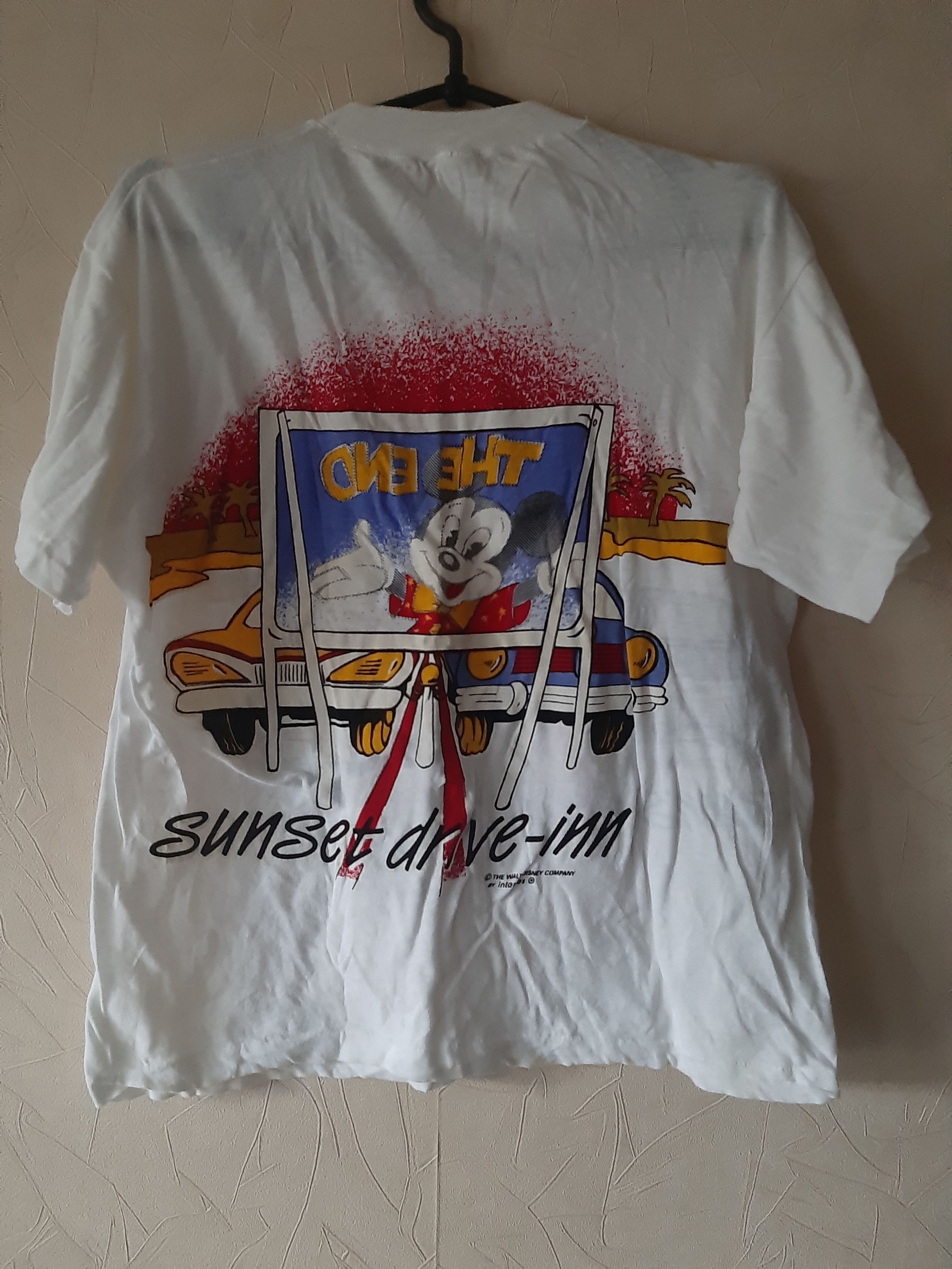 Mickey Mouse × Vintage Mickey Mouse Sunset Drive-Inn 80s shirt Size US M / EU 48-50 / 2 - 6 Thumbnail