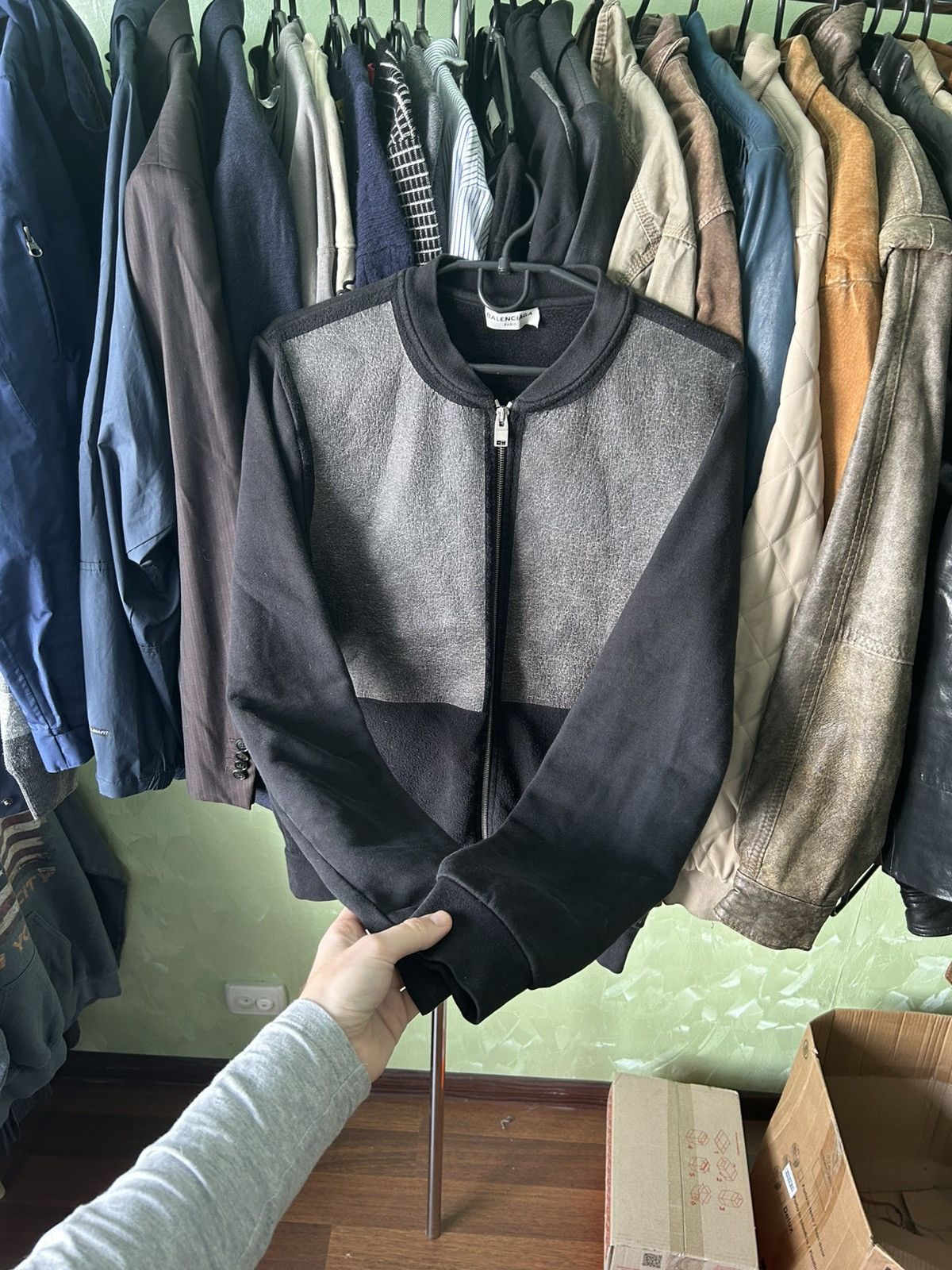 Balenciaga SS2014 Balenciaga Paris Luxury Zip Up Sweater Men’s Size S Size US S / EU 44-46 / 1 - 8 Thumbnail