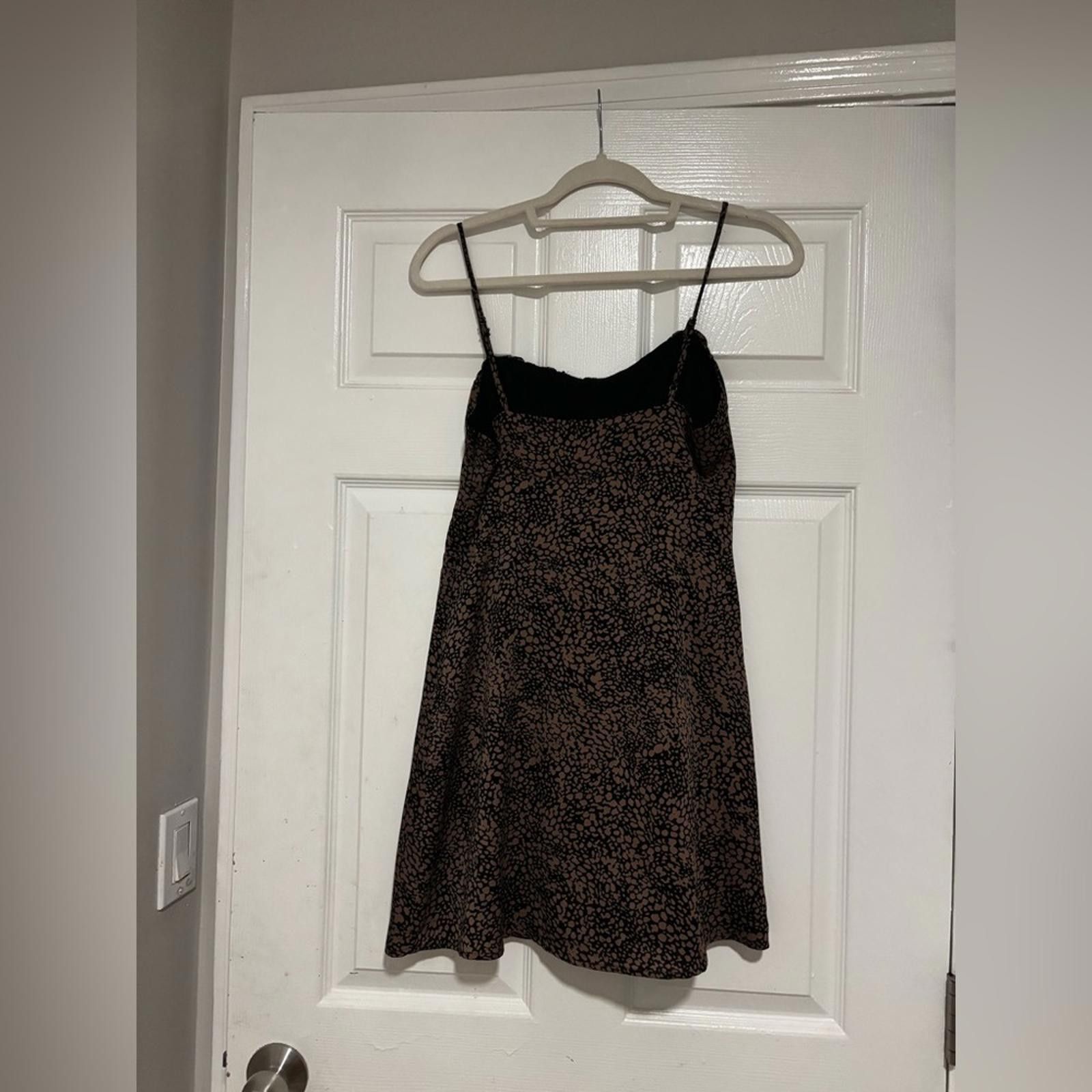 Urban Outfitters Urban Outfitters Black and Brown Mini Dress Size M / US 6-8 / IT 42-44 - 3 Thumbnail