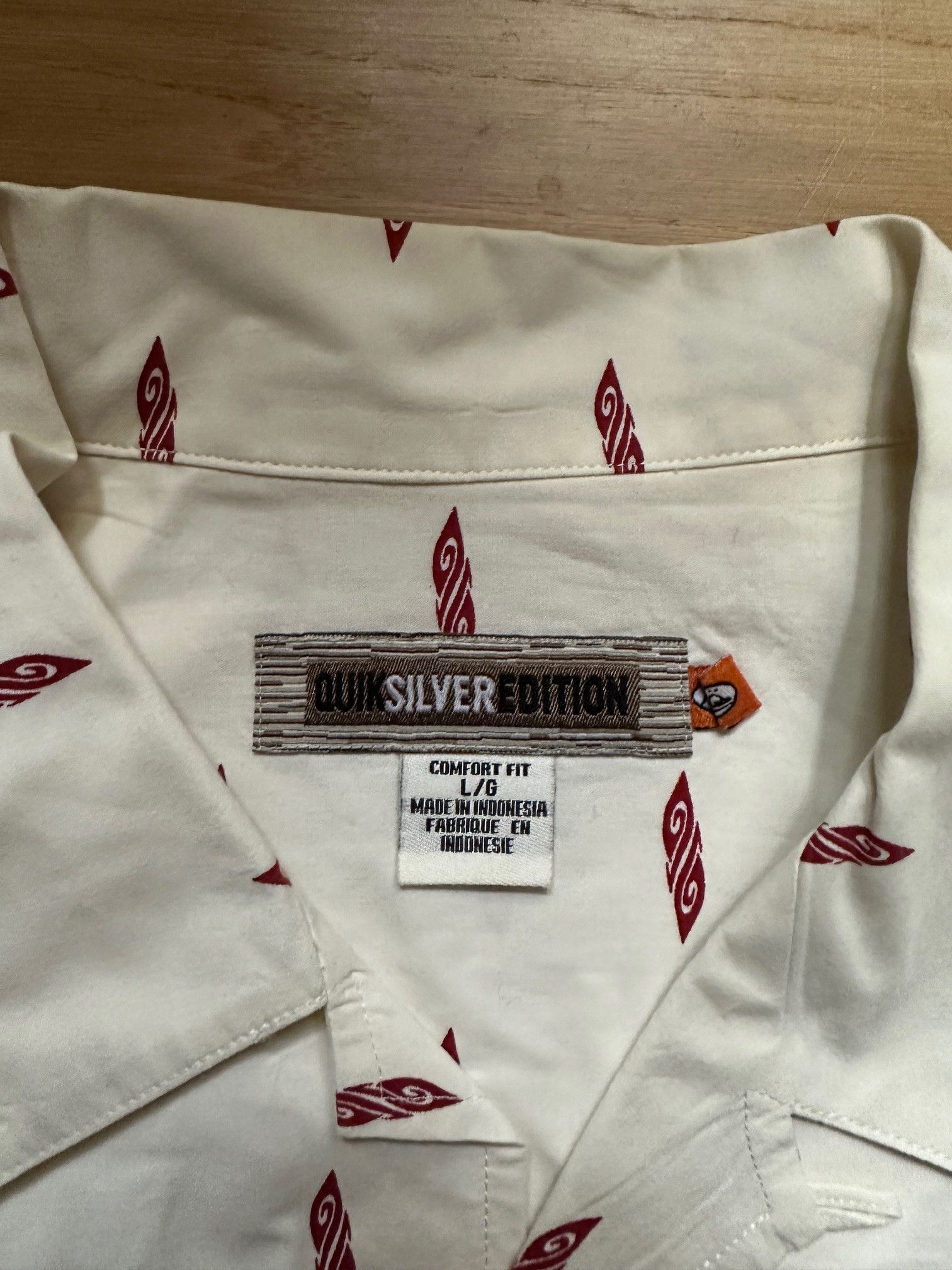 Quiksilver Silver Edition QUIKSILVER White Camp Vacation Hawaiian Shirt Size US L / EU 52-54 / 3 - 2 Thumbnail