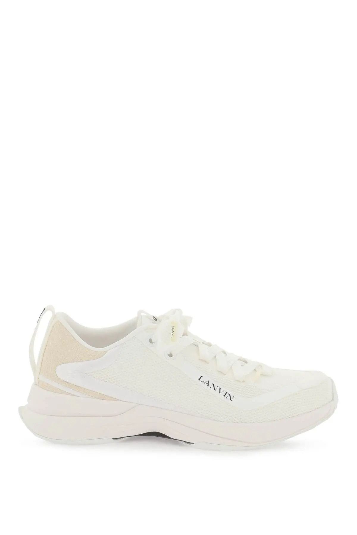 image of Lanvin O1S22I1N0324 Mesh Li Sneakers In White, Men's (Size 10)