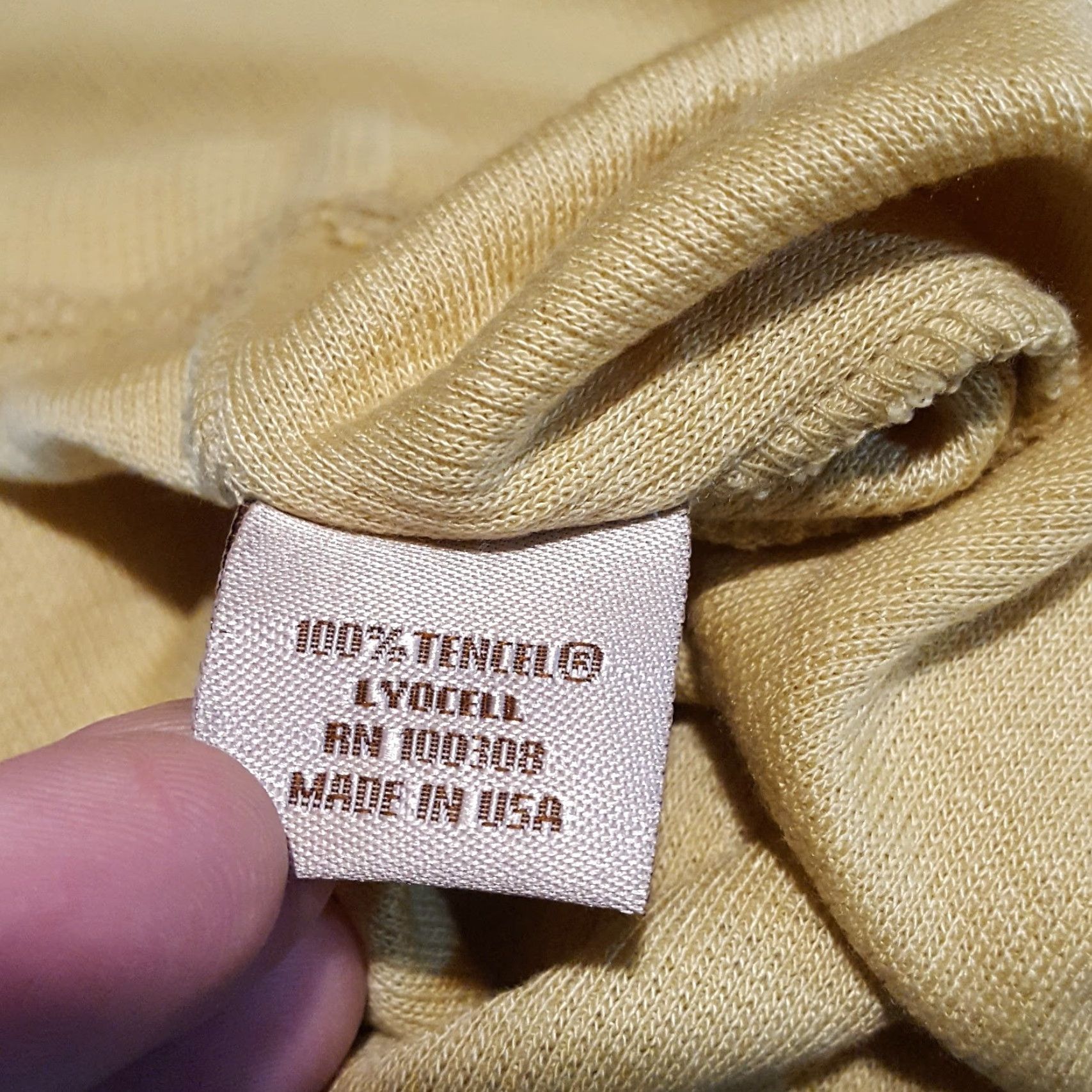 Vintage VINTAGE Chester Gregg Lyocell T-Shirt Knit Moisture Wicking Thermal Mens XL Yellow 80s 90s Under T Shirt Size US XL / EU 56 / 4 - 6 Thumbnail