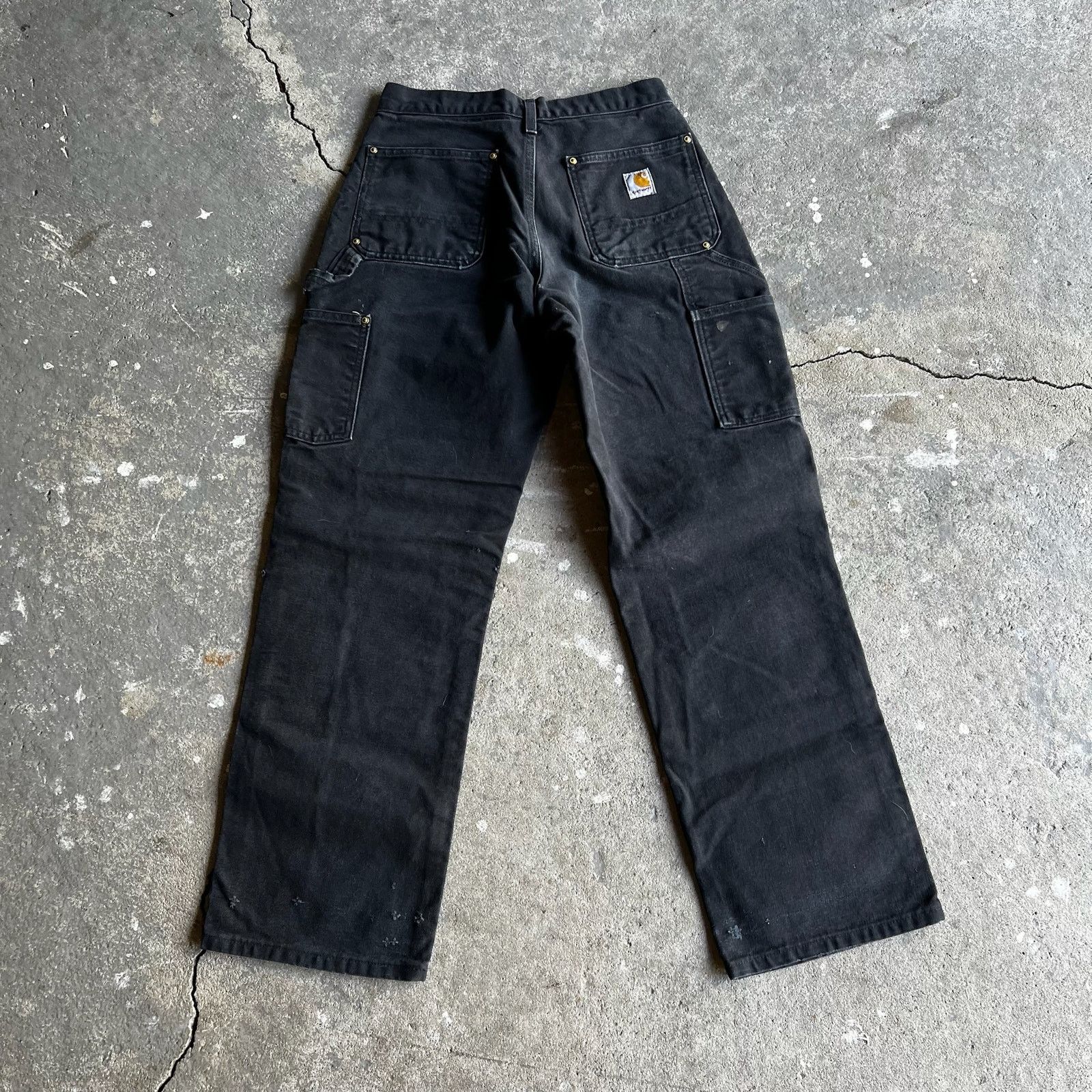 Carhartt × Vintage Carhartt black double knee work wear carpenter pants Size US 27 - 5 Thumbnail