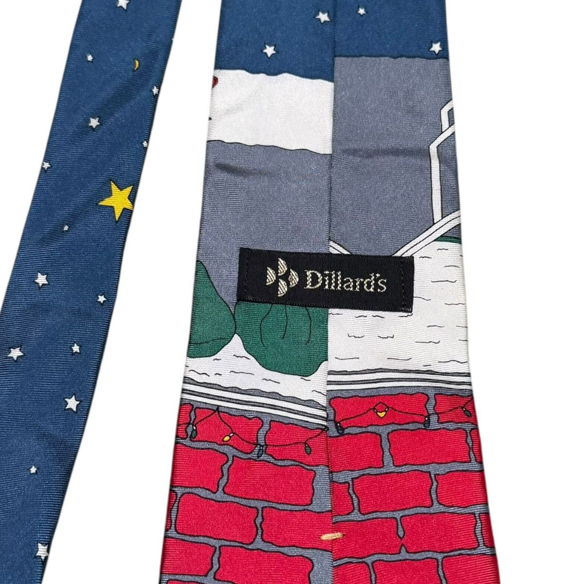 Dillard's × Vintage Vintage Dillards Mens Necktie Silk Tie Christmas Santa Size ONE SIZE - 6 Thumbnail