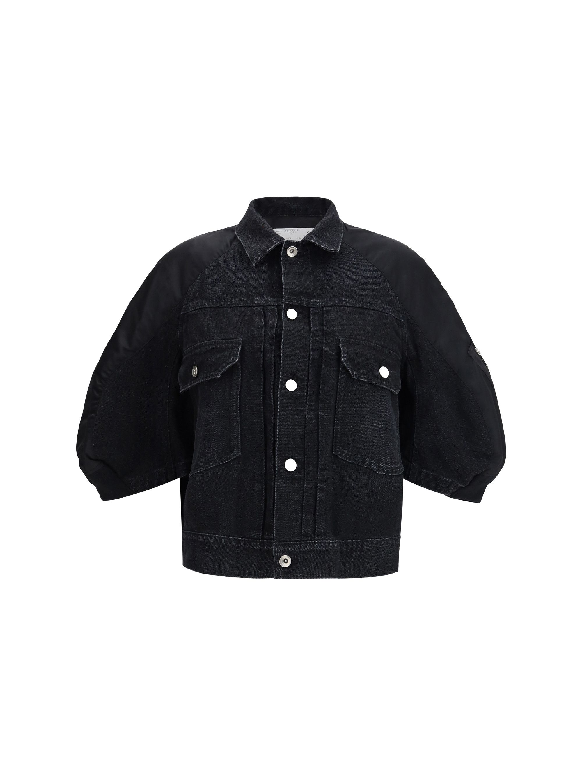 Sacai Denim x nylon twill Jacket Size L / US 10 / IT 46 - 1 Thumbnail