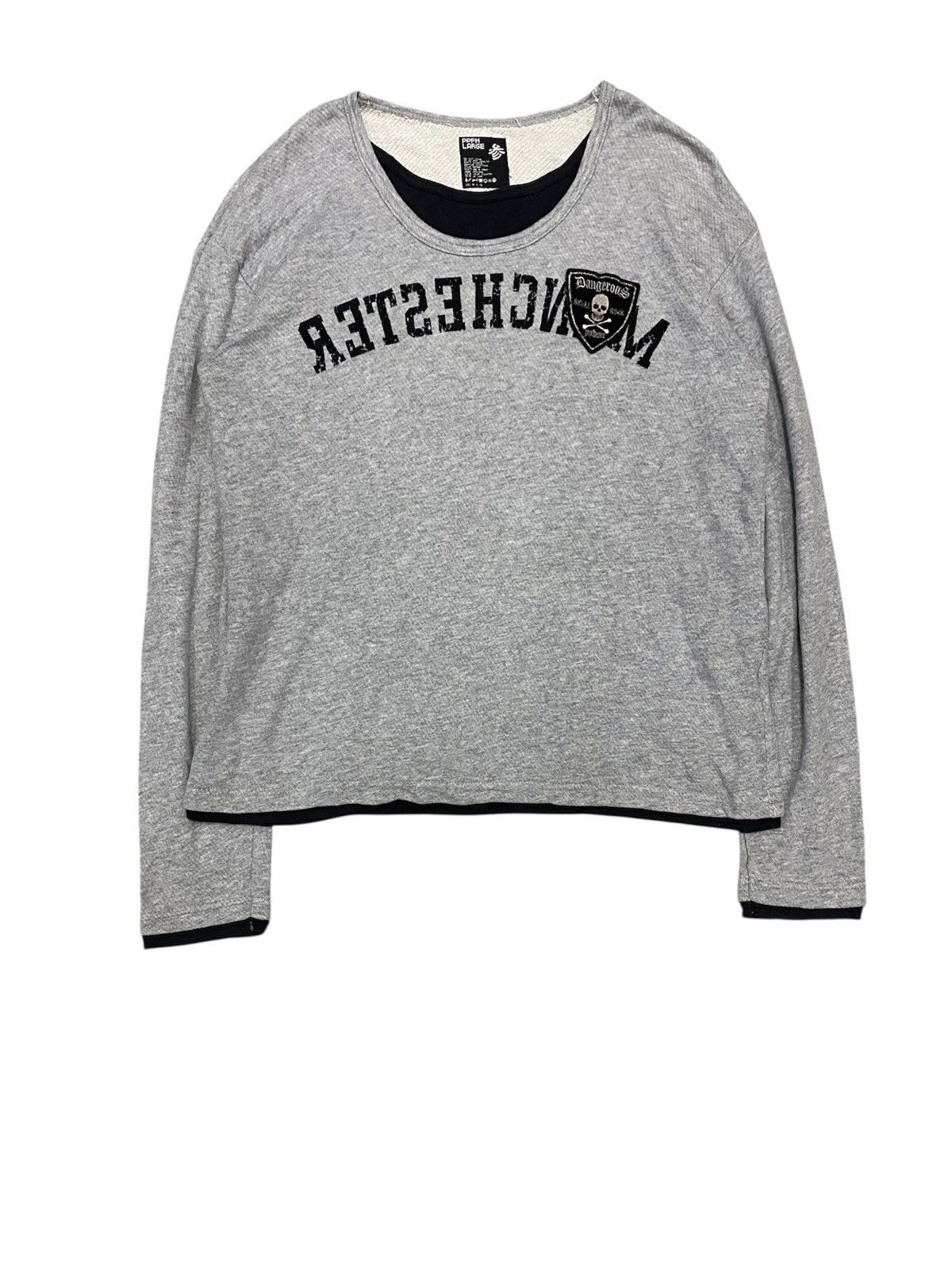PPFM 2000s PPTM Manchester Mirror Patch loopwheeler sweatshirt Size US L / EU 52-54 / 3 - 1 Thumbnail