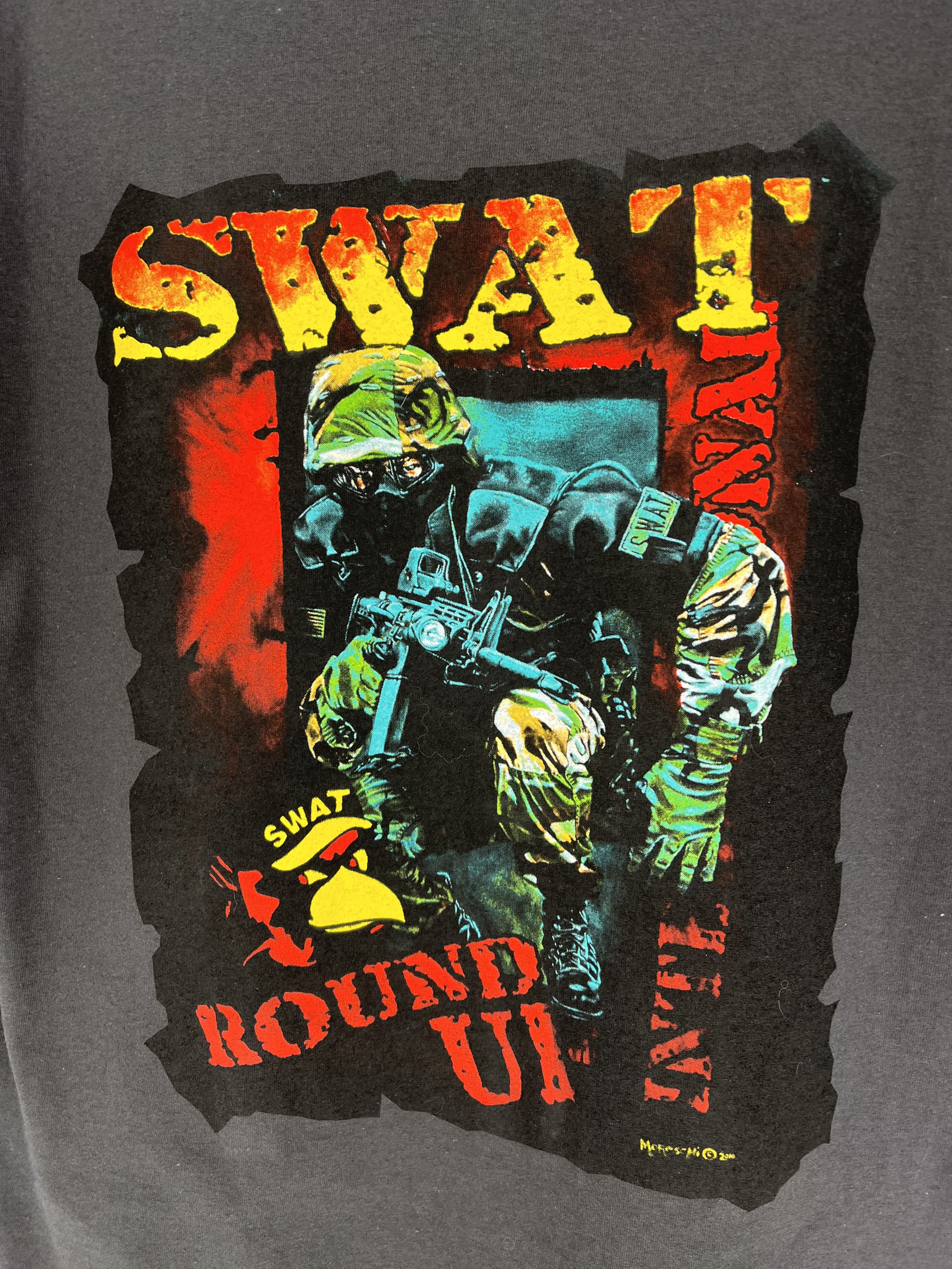 Vintage Vintage Y2K Police SWAT Movie Promo Tee Shirt Faded Size US M / EU 48-50 / 2 - 10 Thumbnail